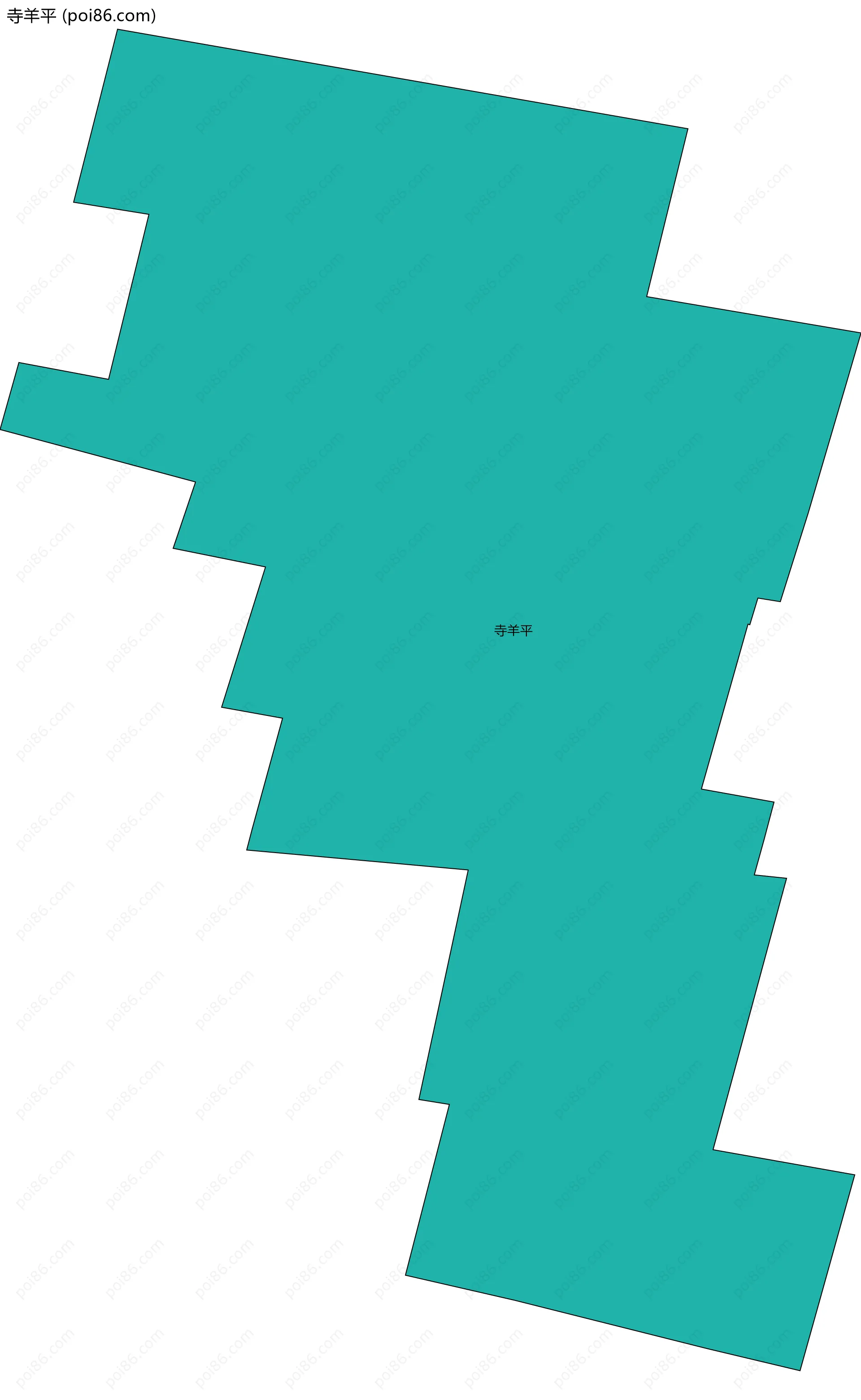 寺羊平边界地图