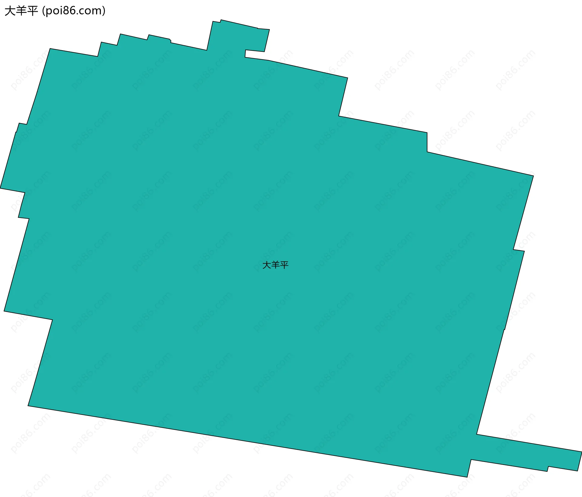大羊平边界地图