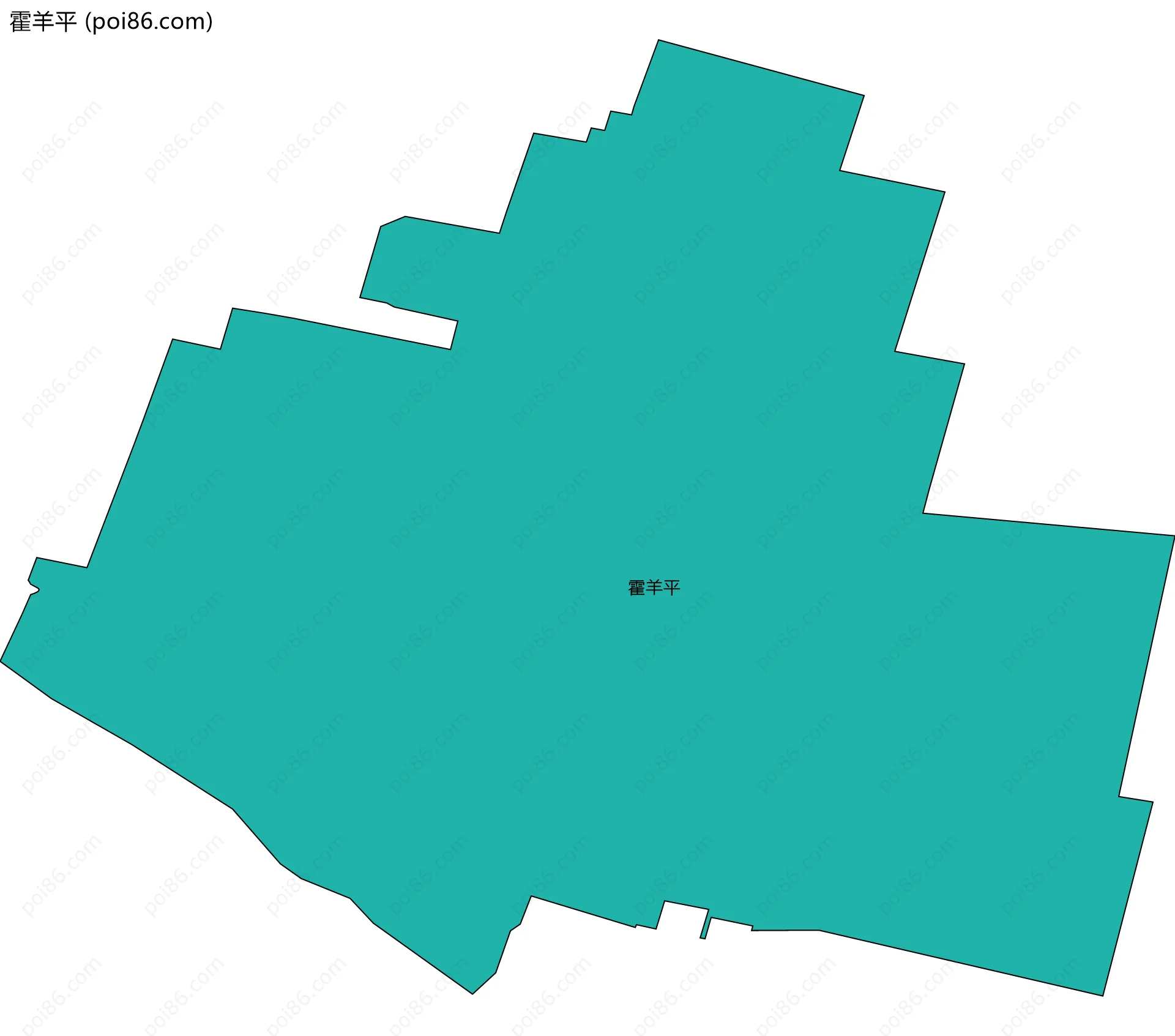 霍羊平边界地图