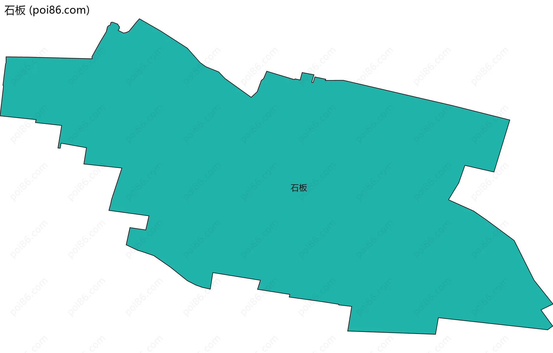 石板边界地图