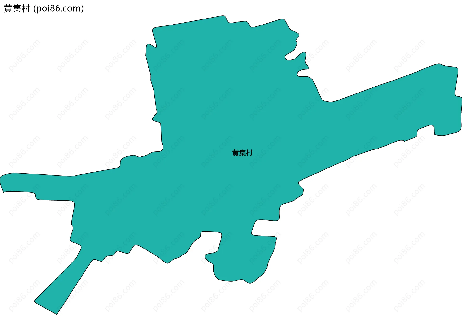 黄集村边界地图