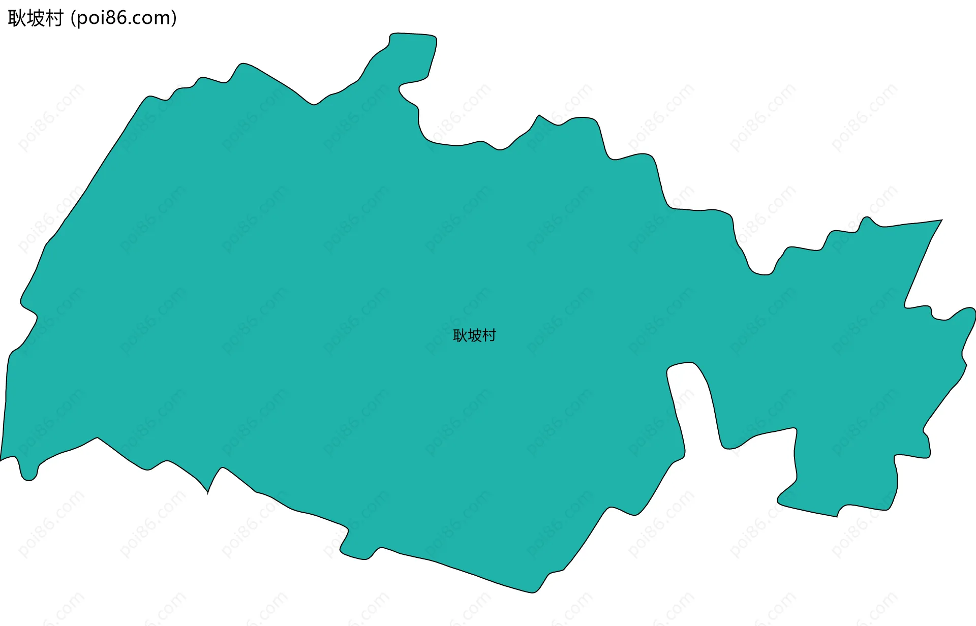 耿坡村边界地图