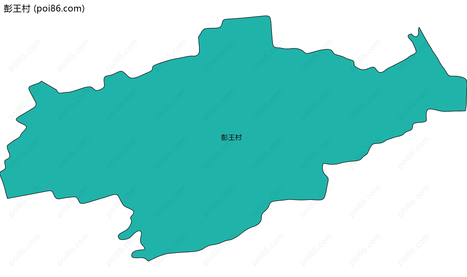 彭王村边界地图