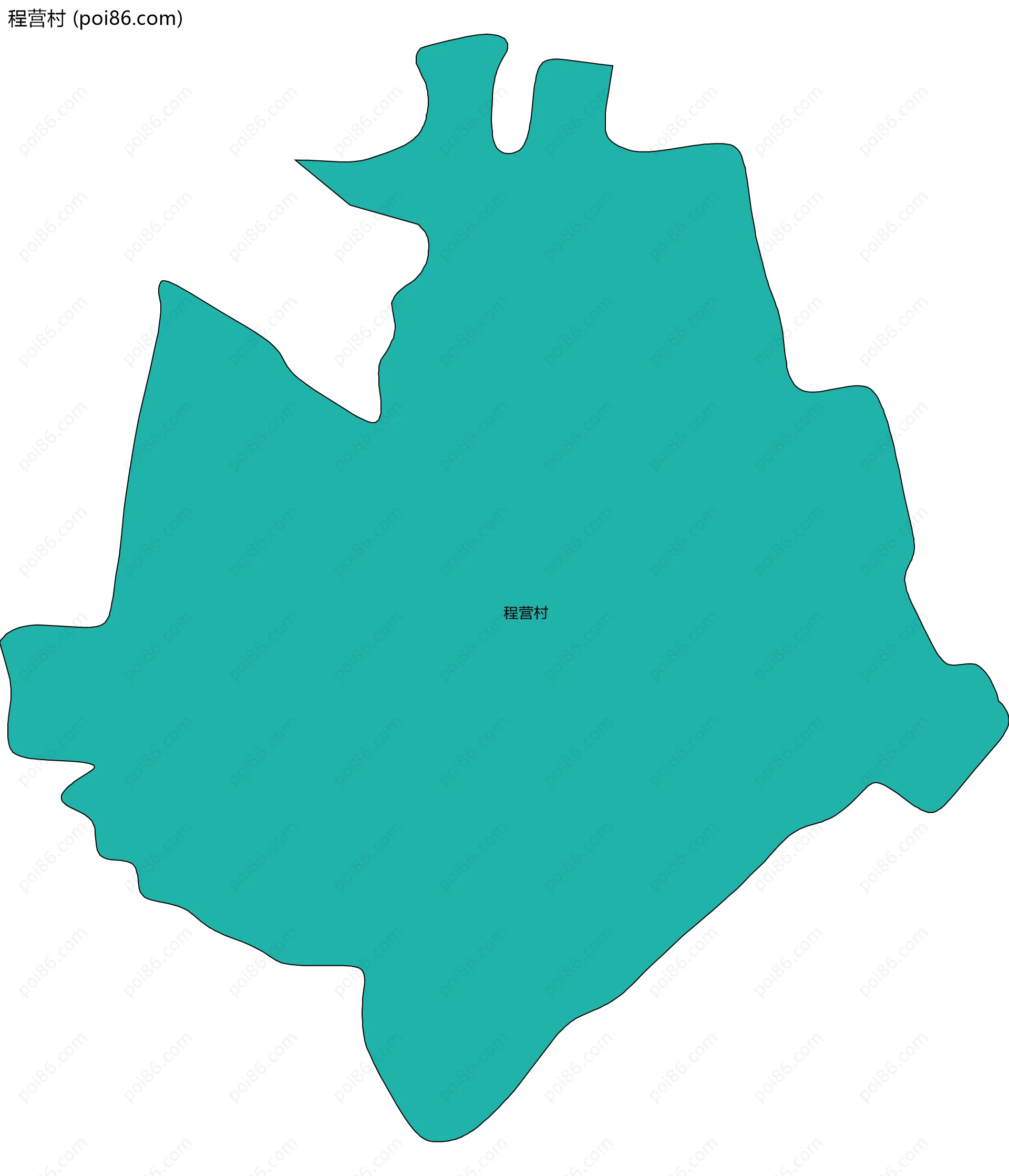 程营村边界地图