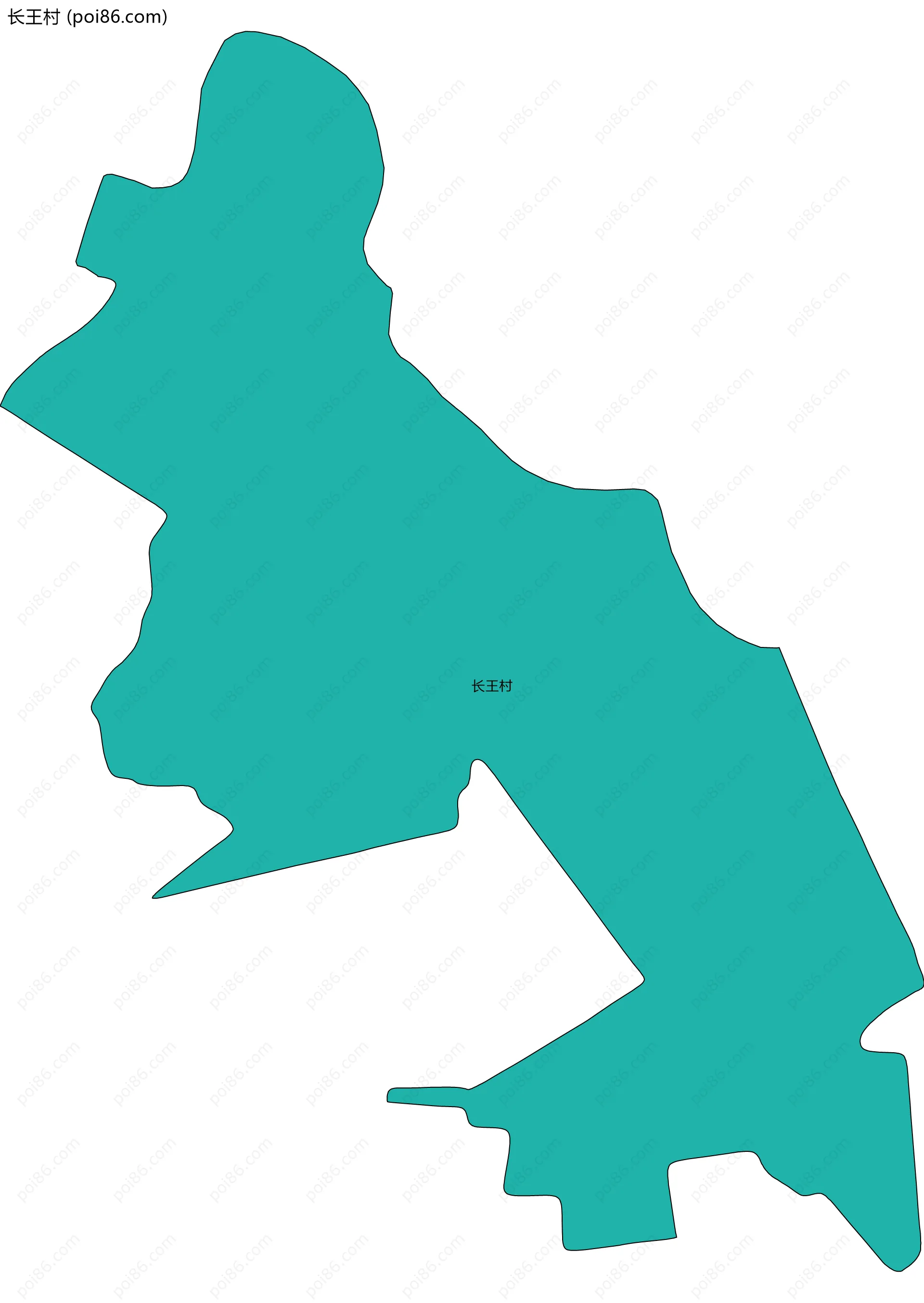 长王村边界地图