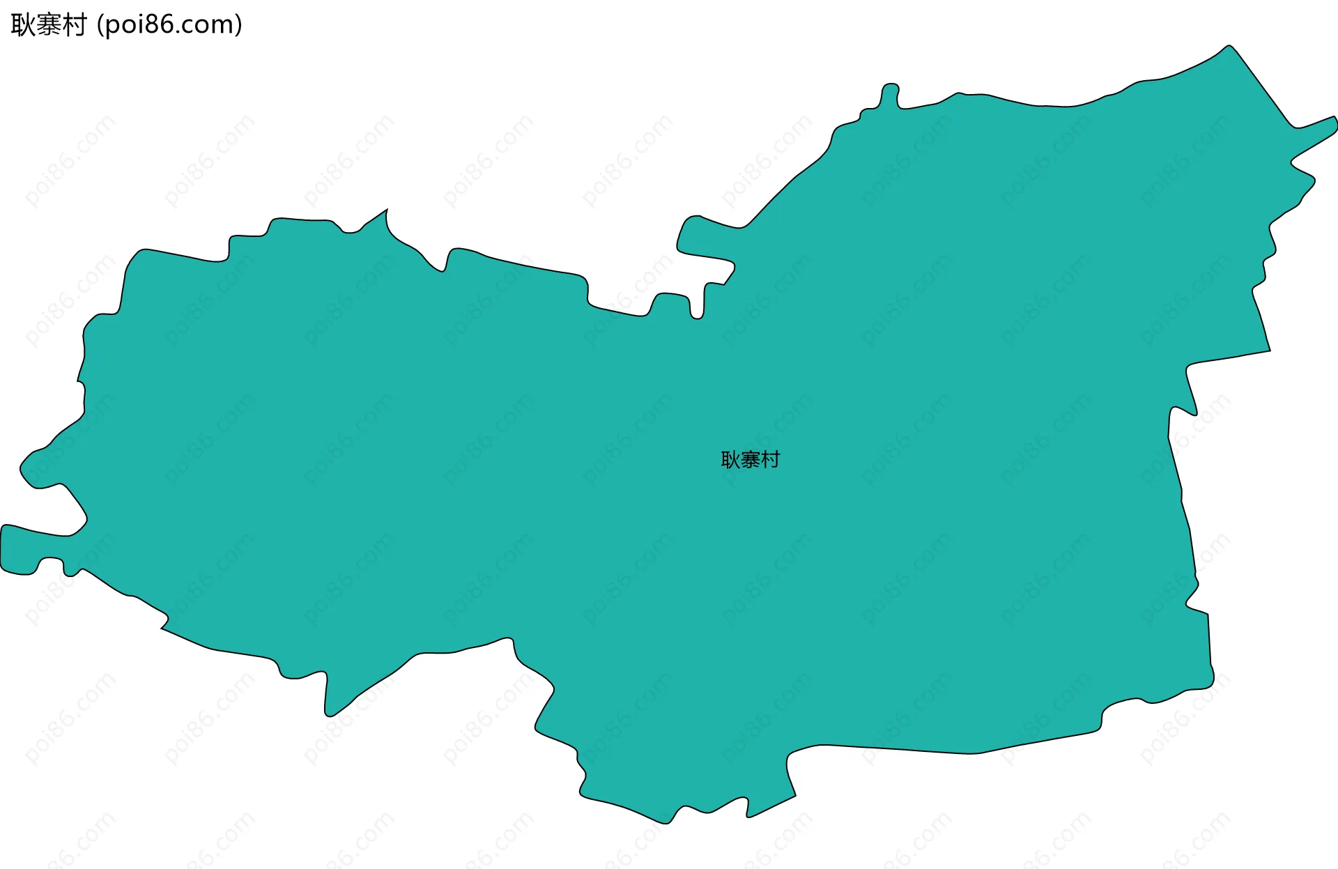 耿寨村边界地图