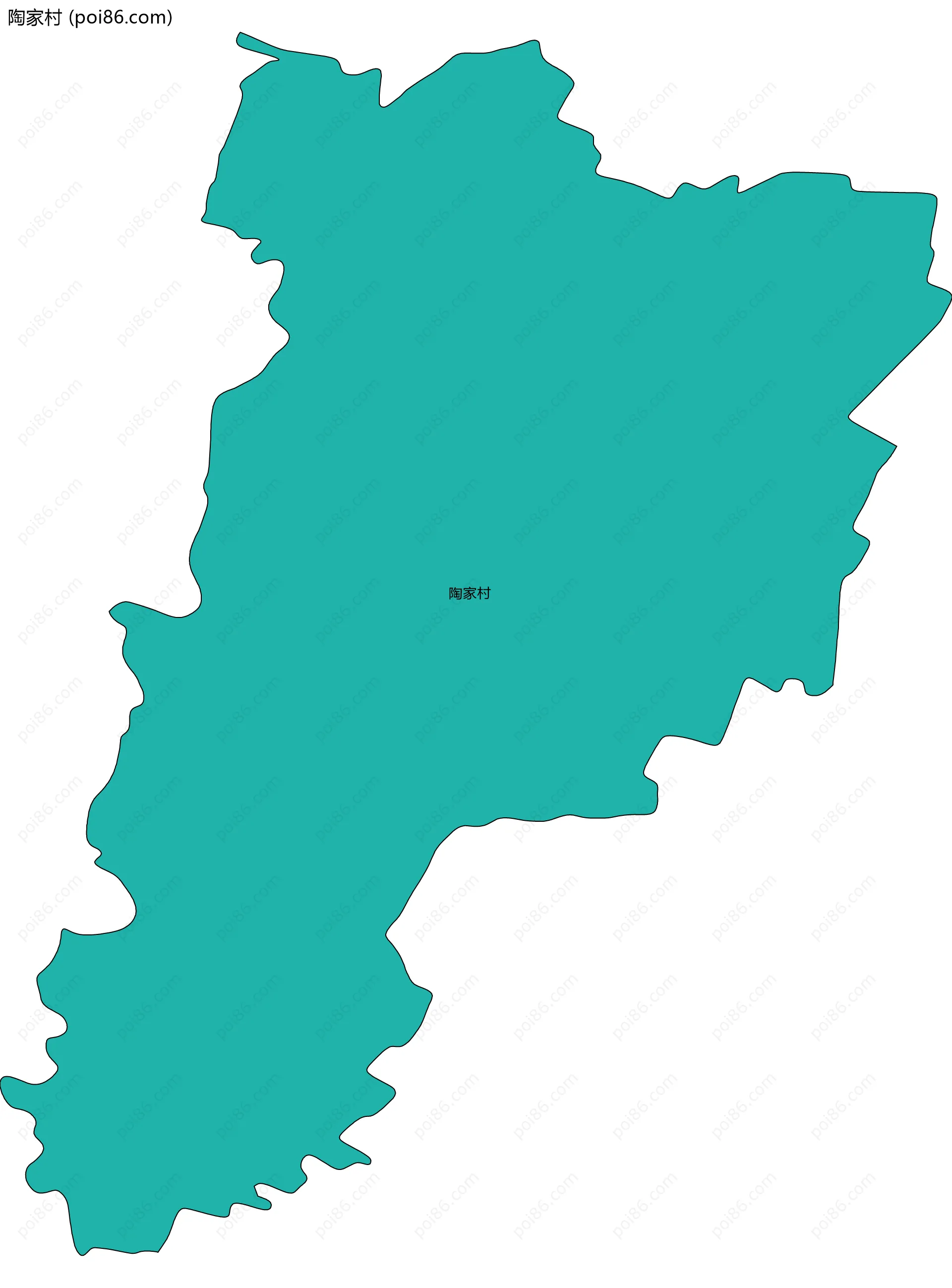 陶家村边界地图