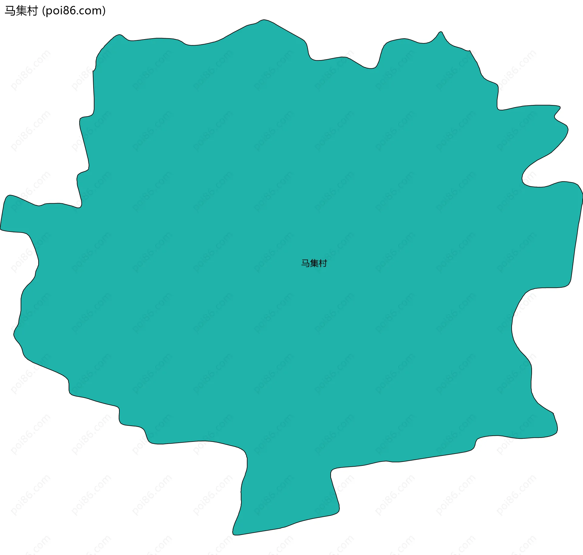 马集村边界地图