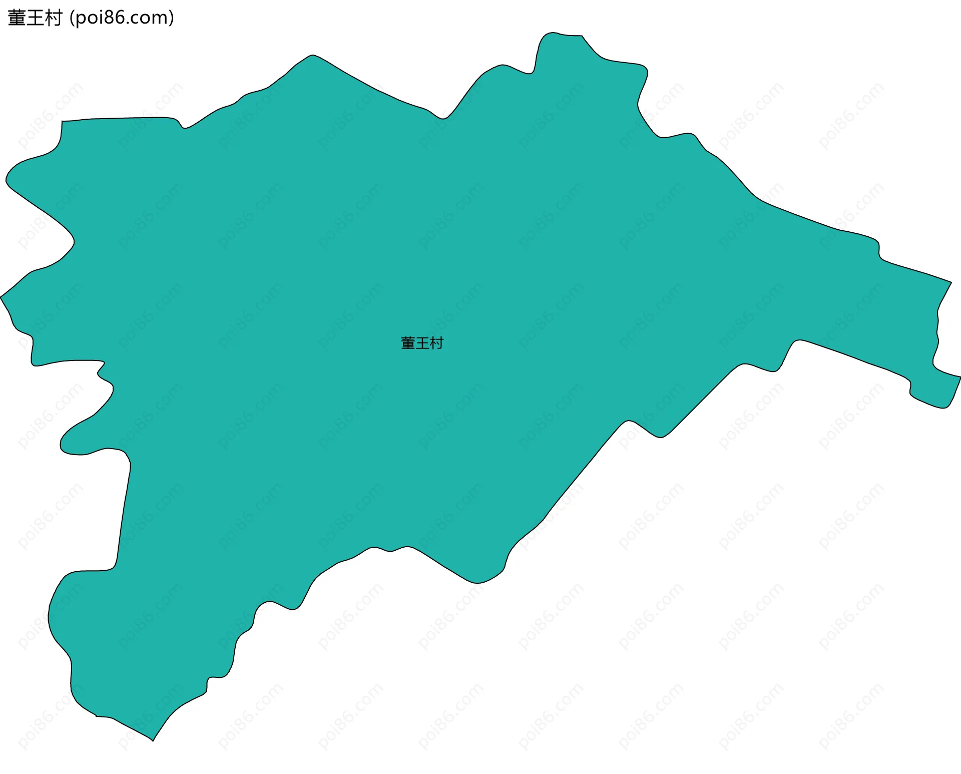 董王村边界地图