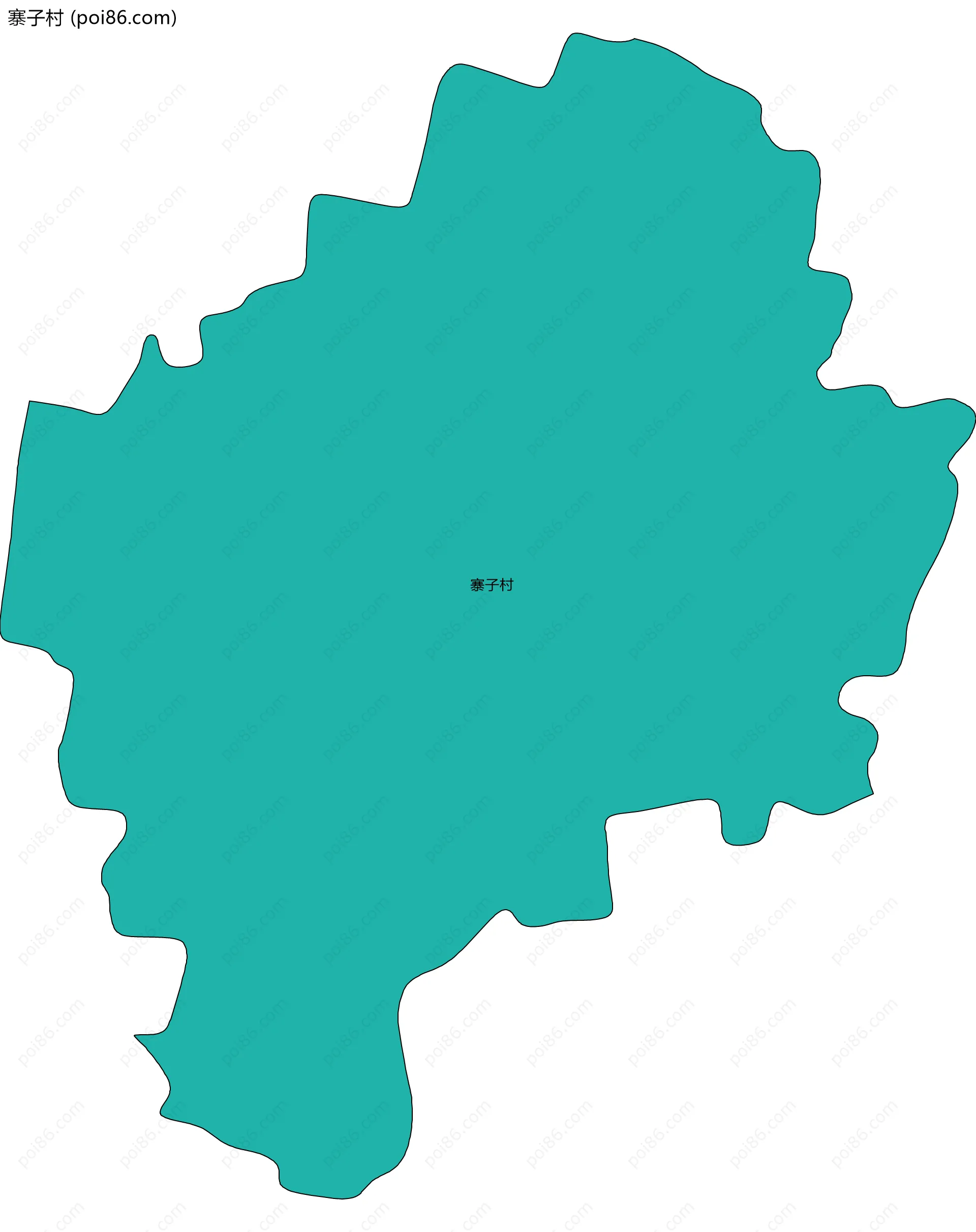 寨子村边界地图