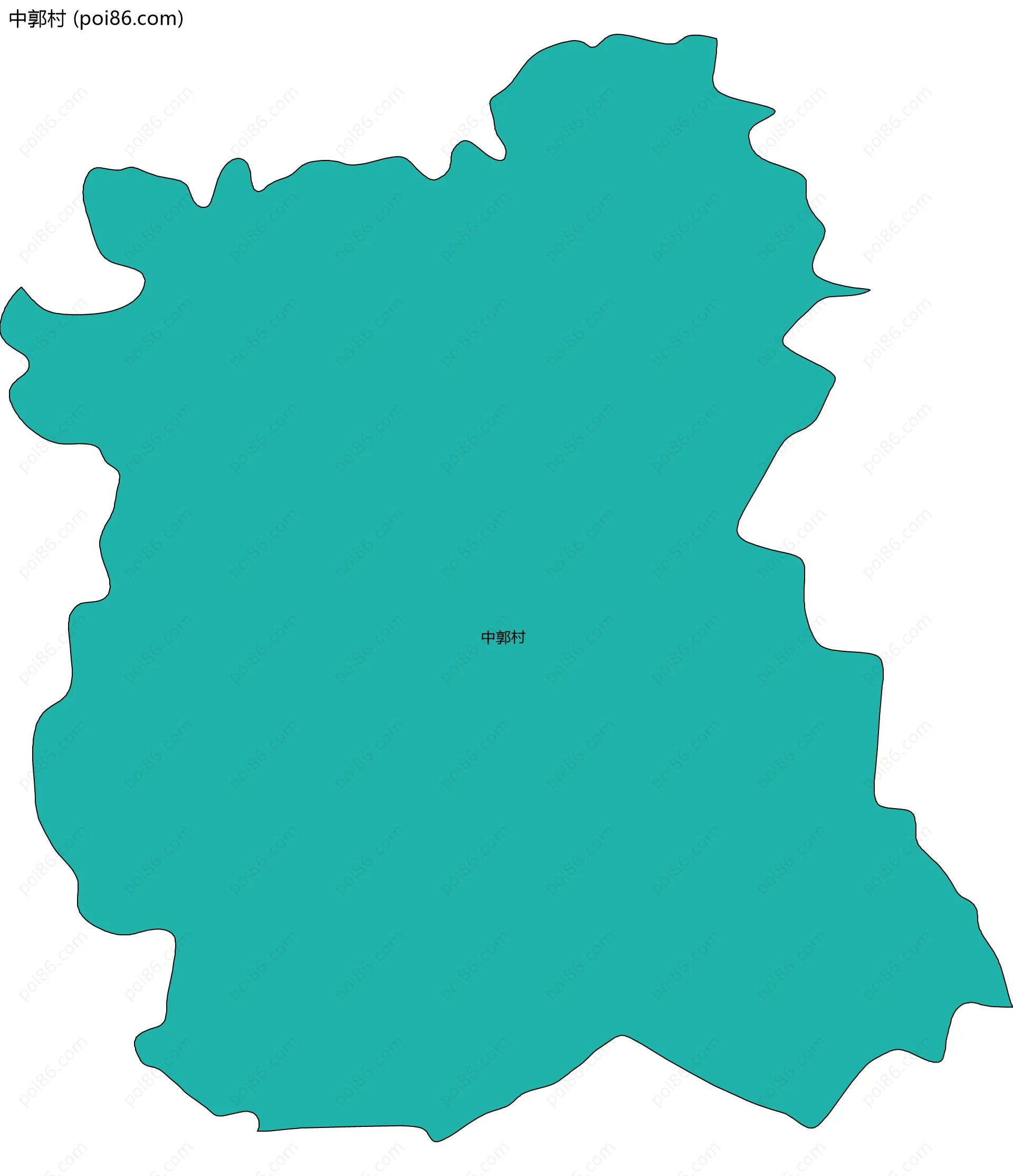 中郭村边界地图