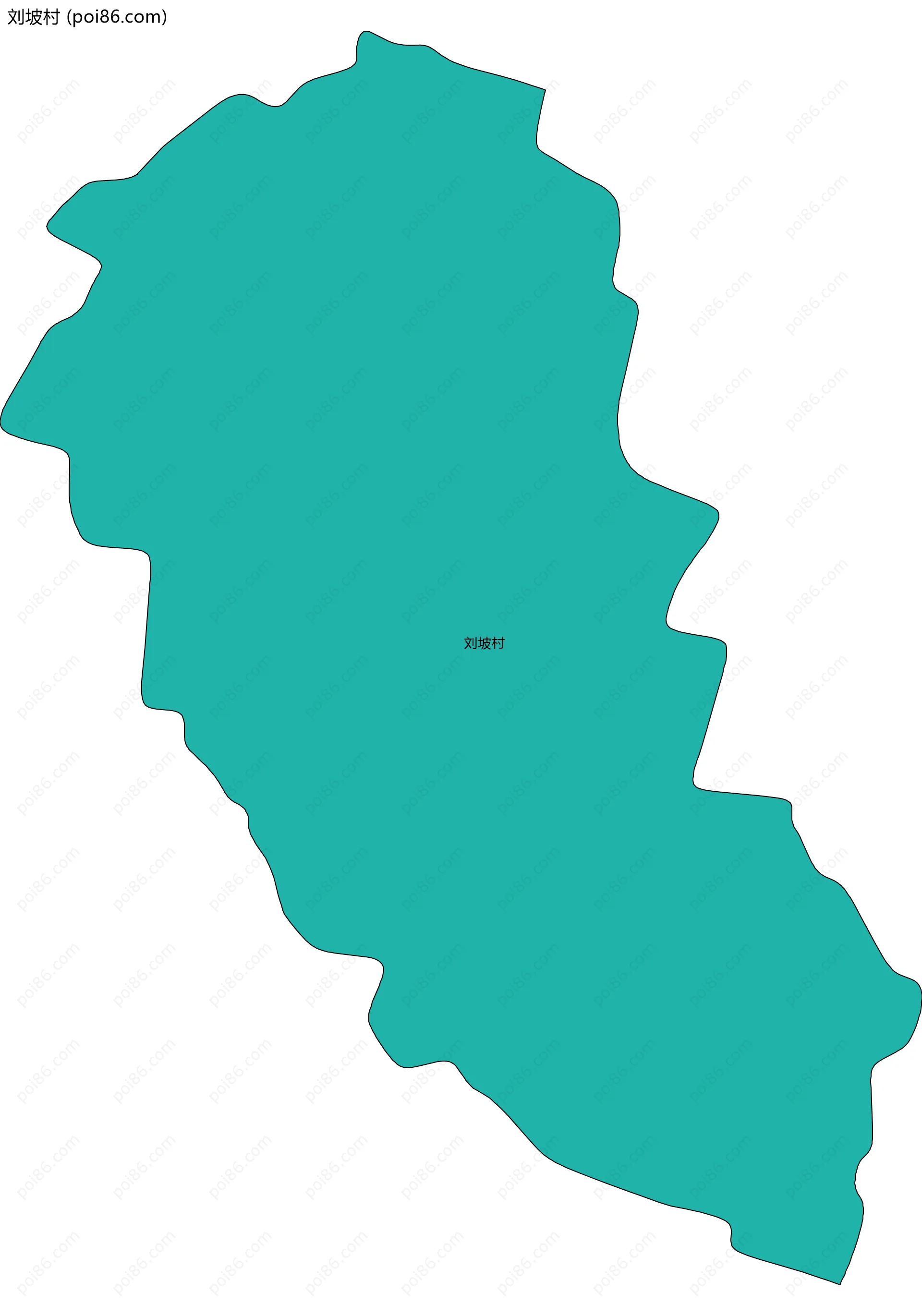 刘坡村边界地图