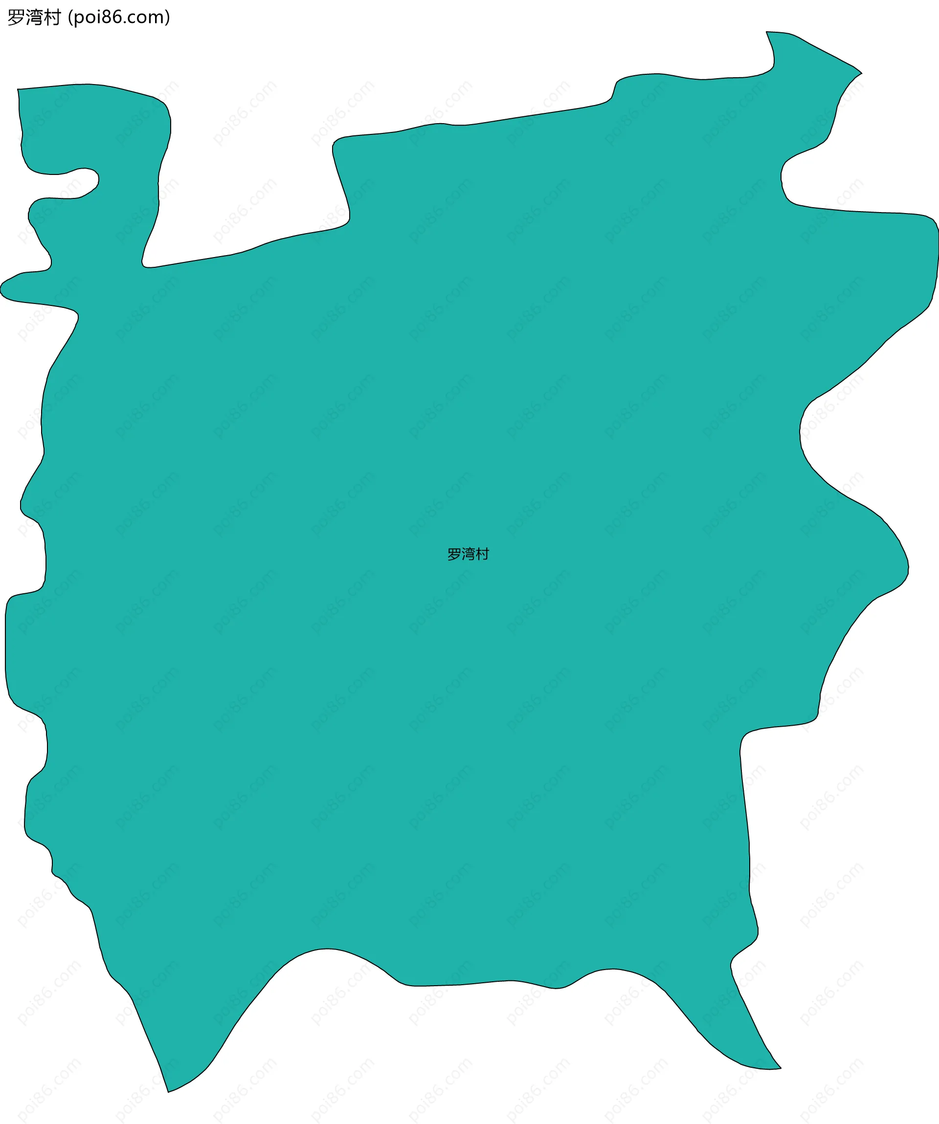 罗湾村边界地图