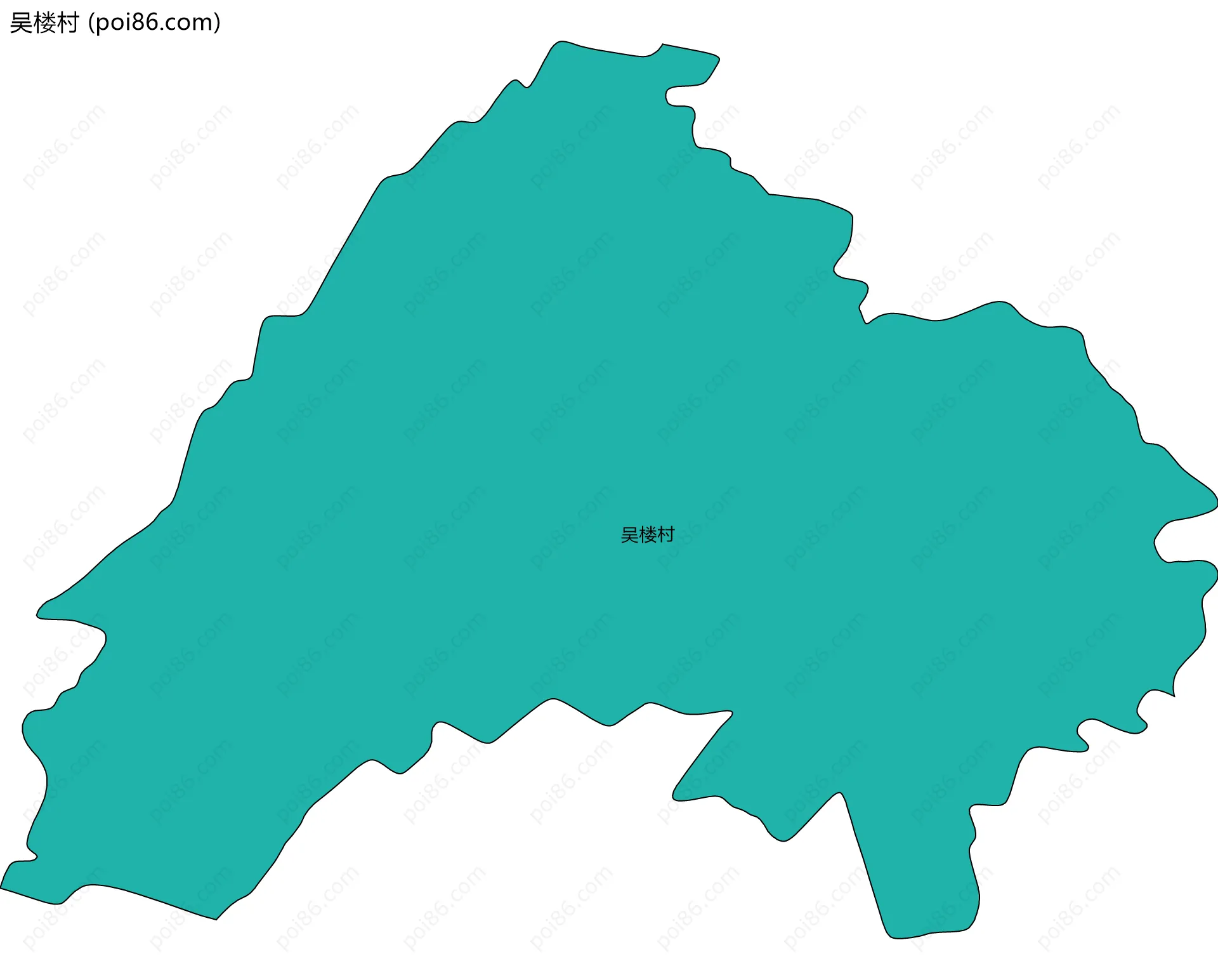 吴楼村边界地图