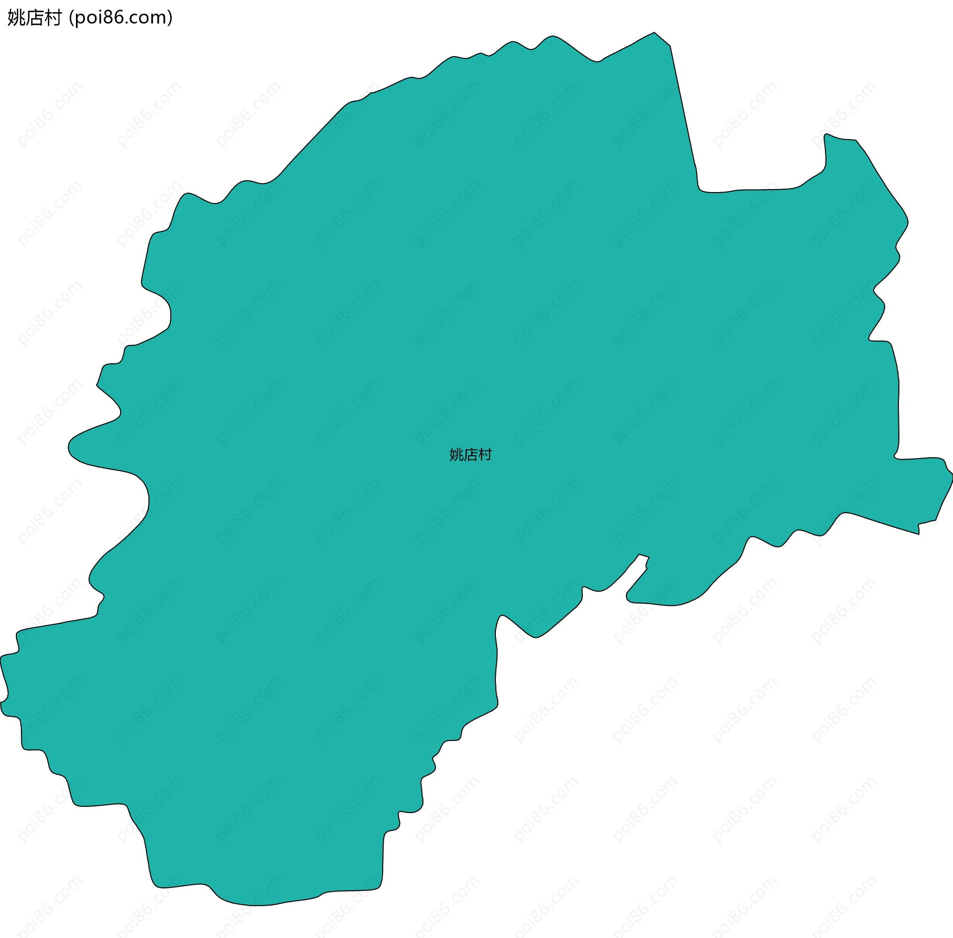 姚店村边界地图