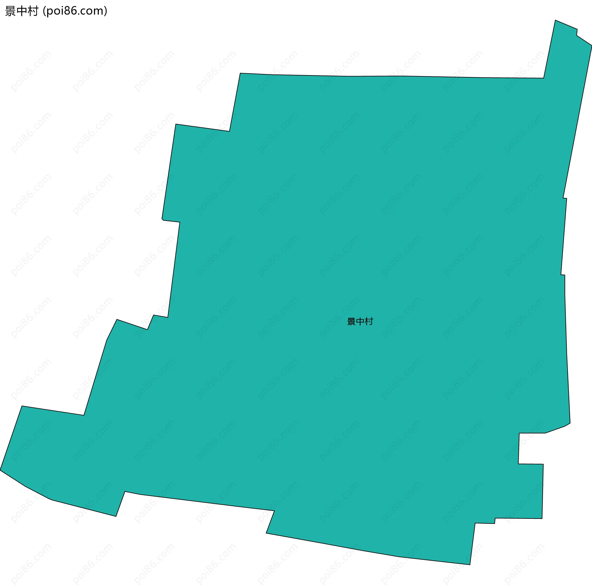 景中村边界地图