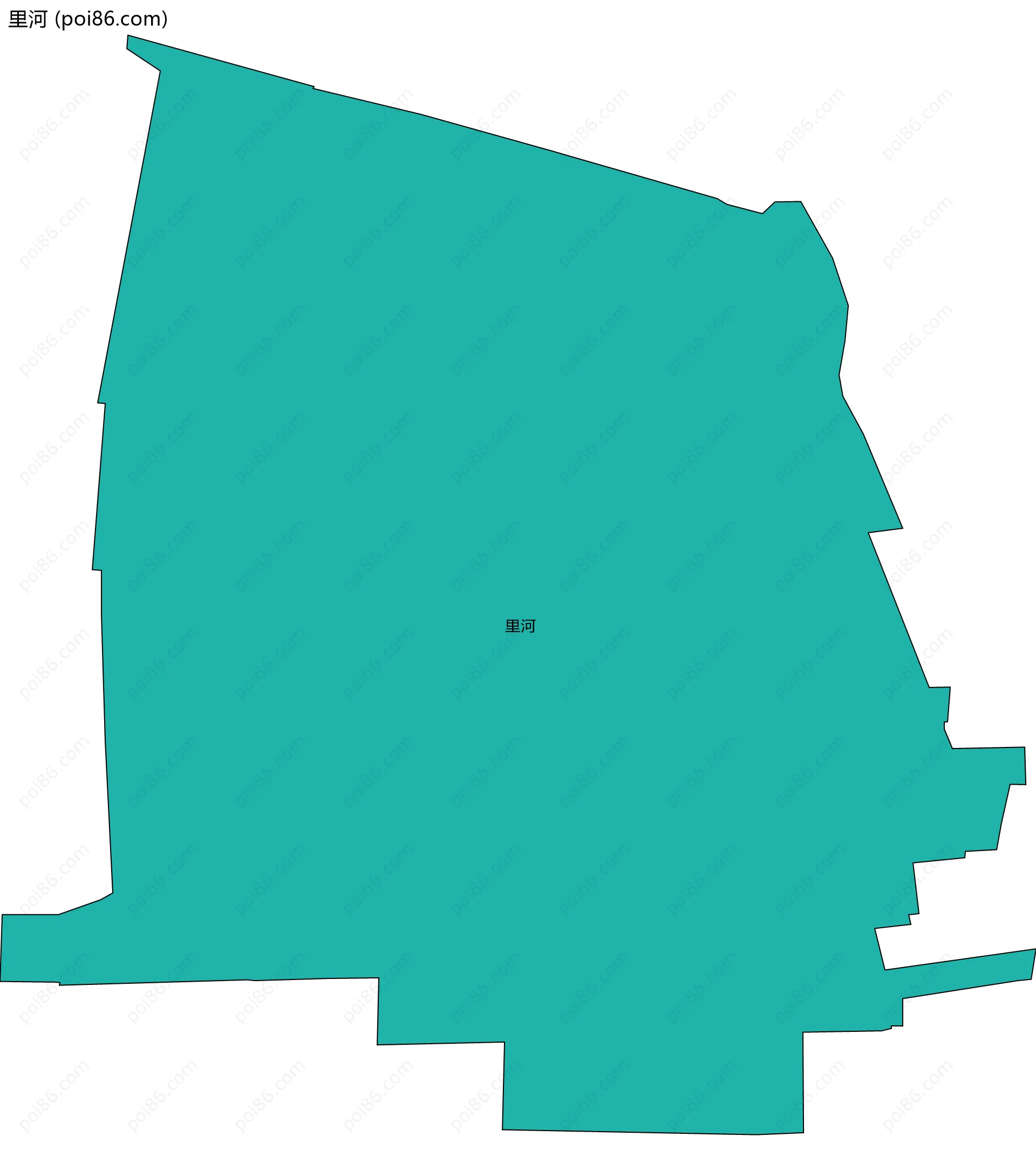 里河边界地图