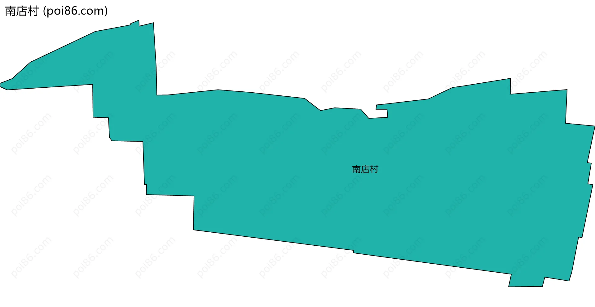 南店村边界地图