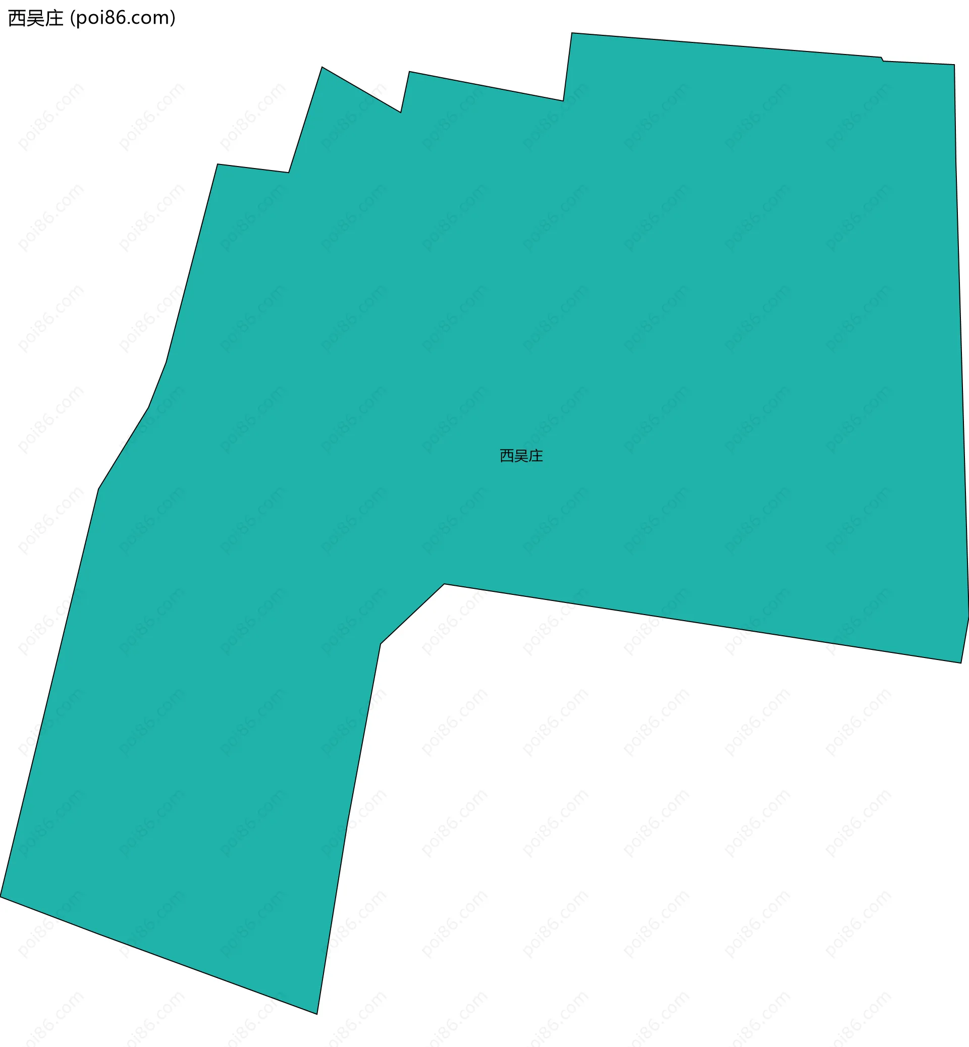西吴庄边界地图