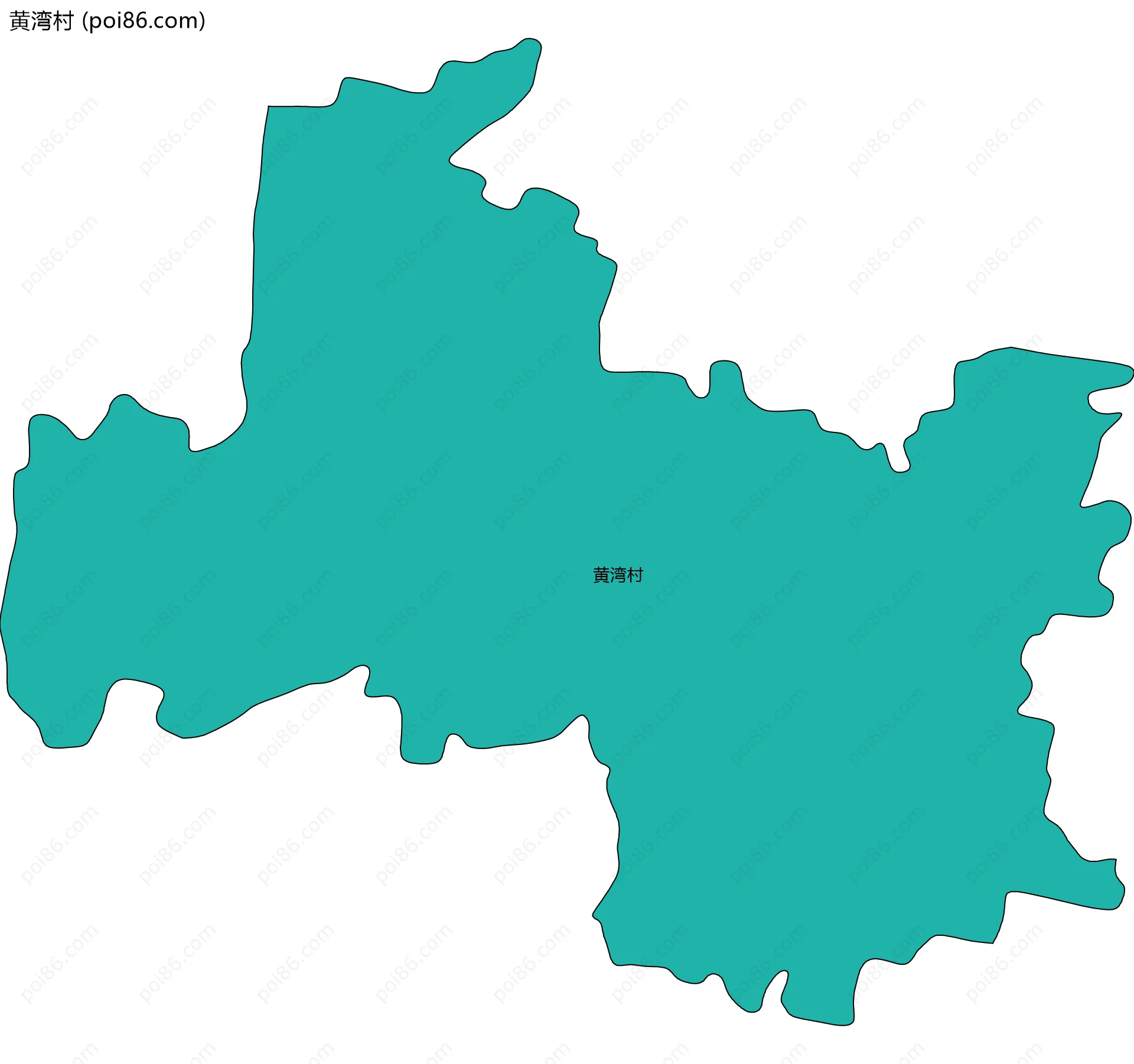 黄湾村边界地图