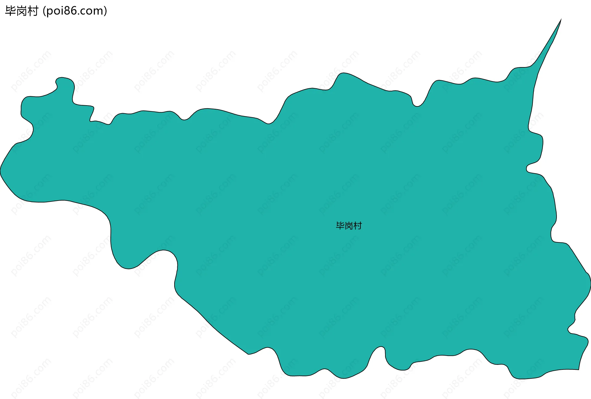 毕岗村边界地图