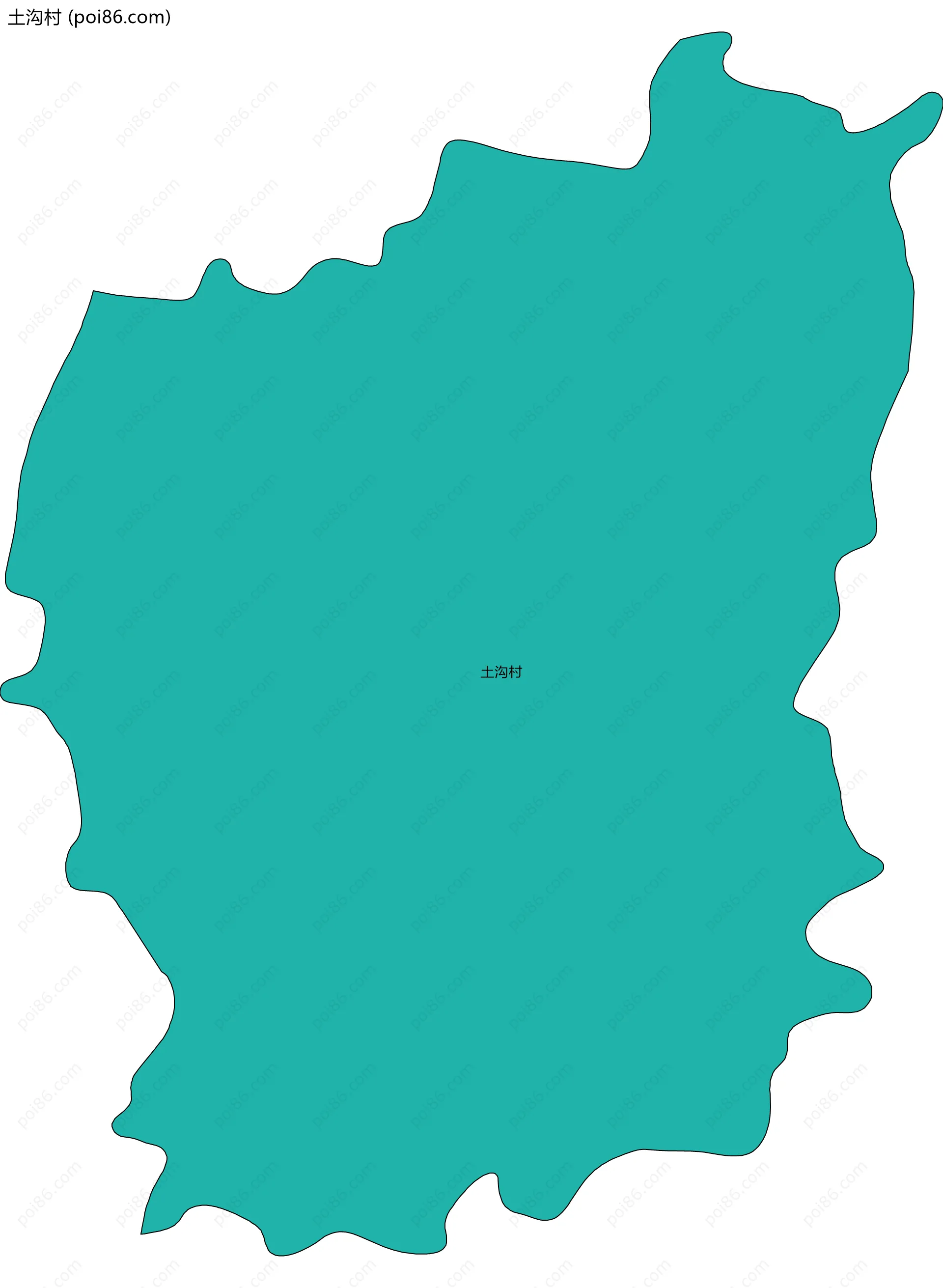 土沟村边界地图