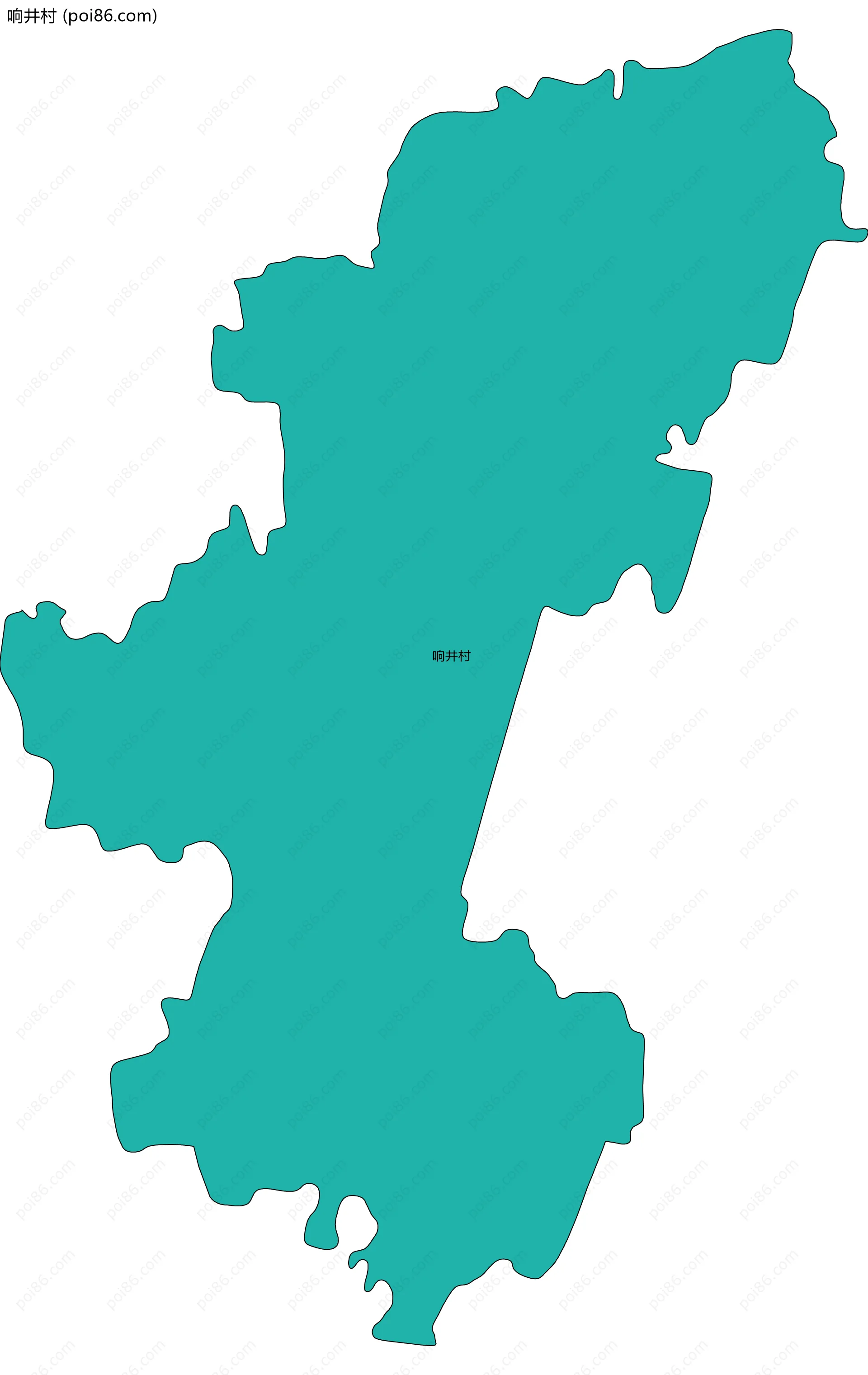 响井村边界地图