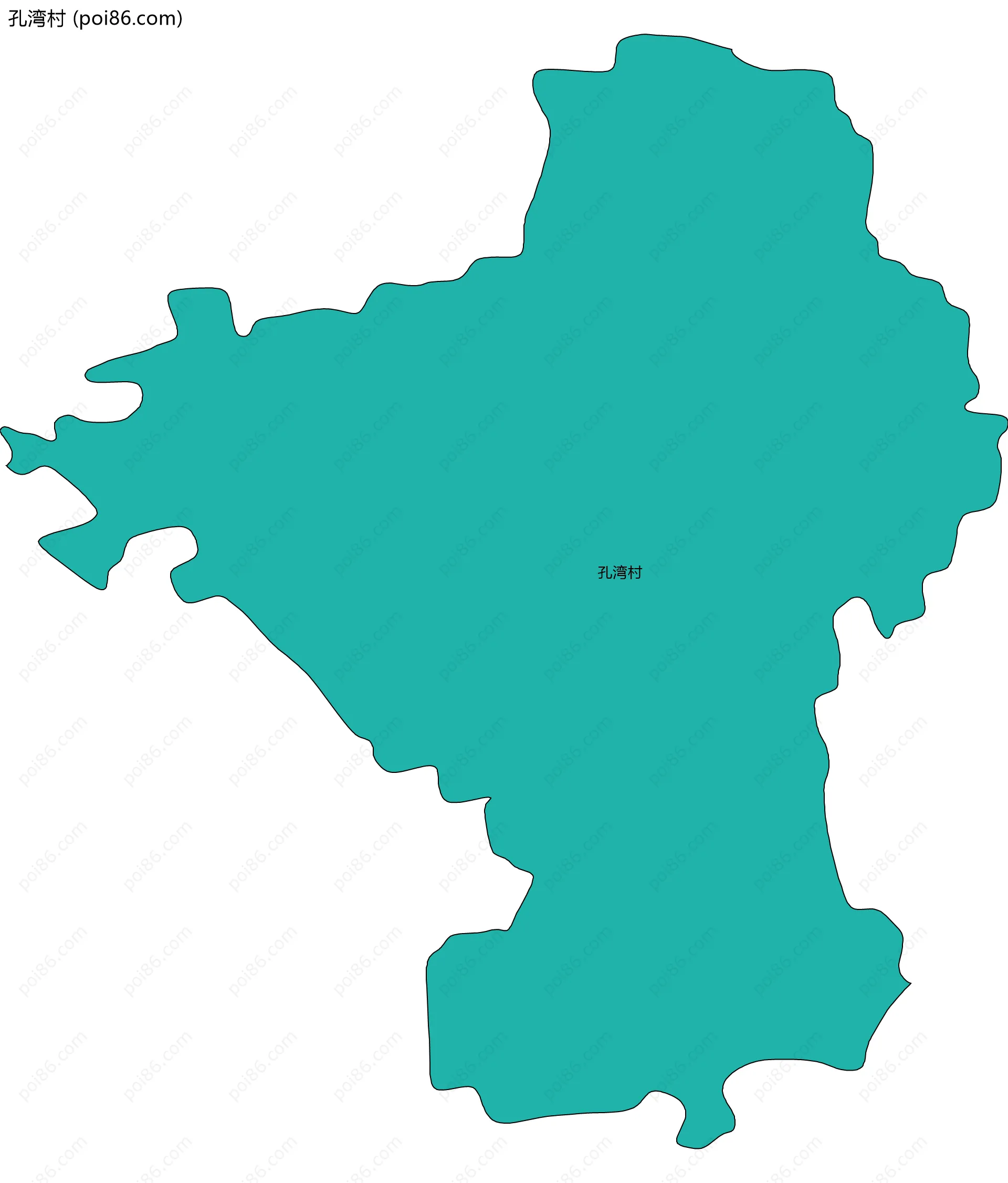 孔湾村边界地图