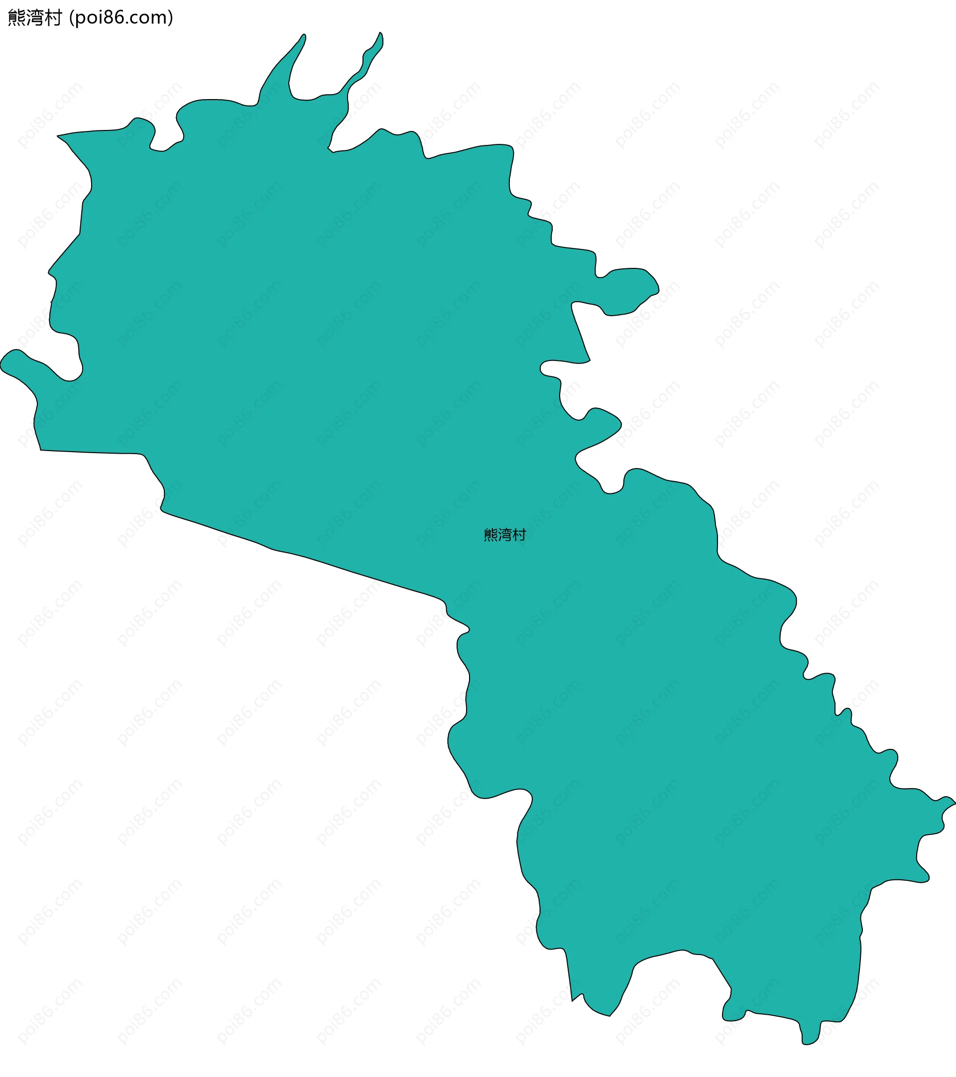 熊湾村边界地图