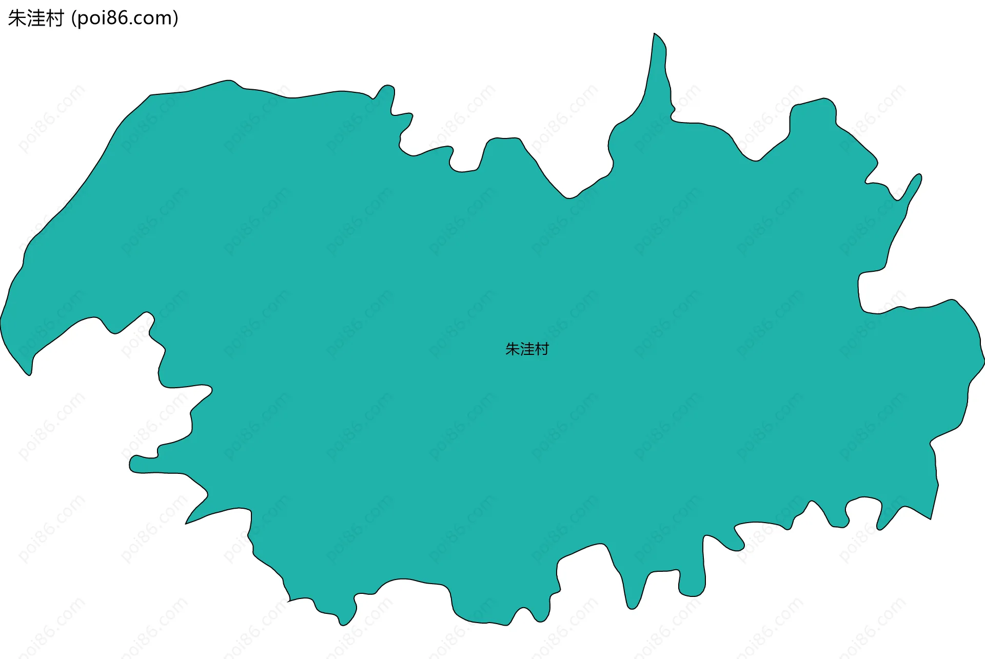 朱洼村边界地图