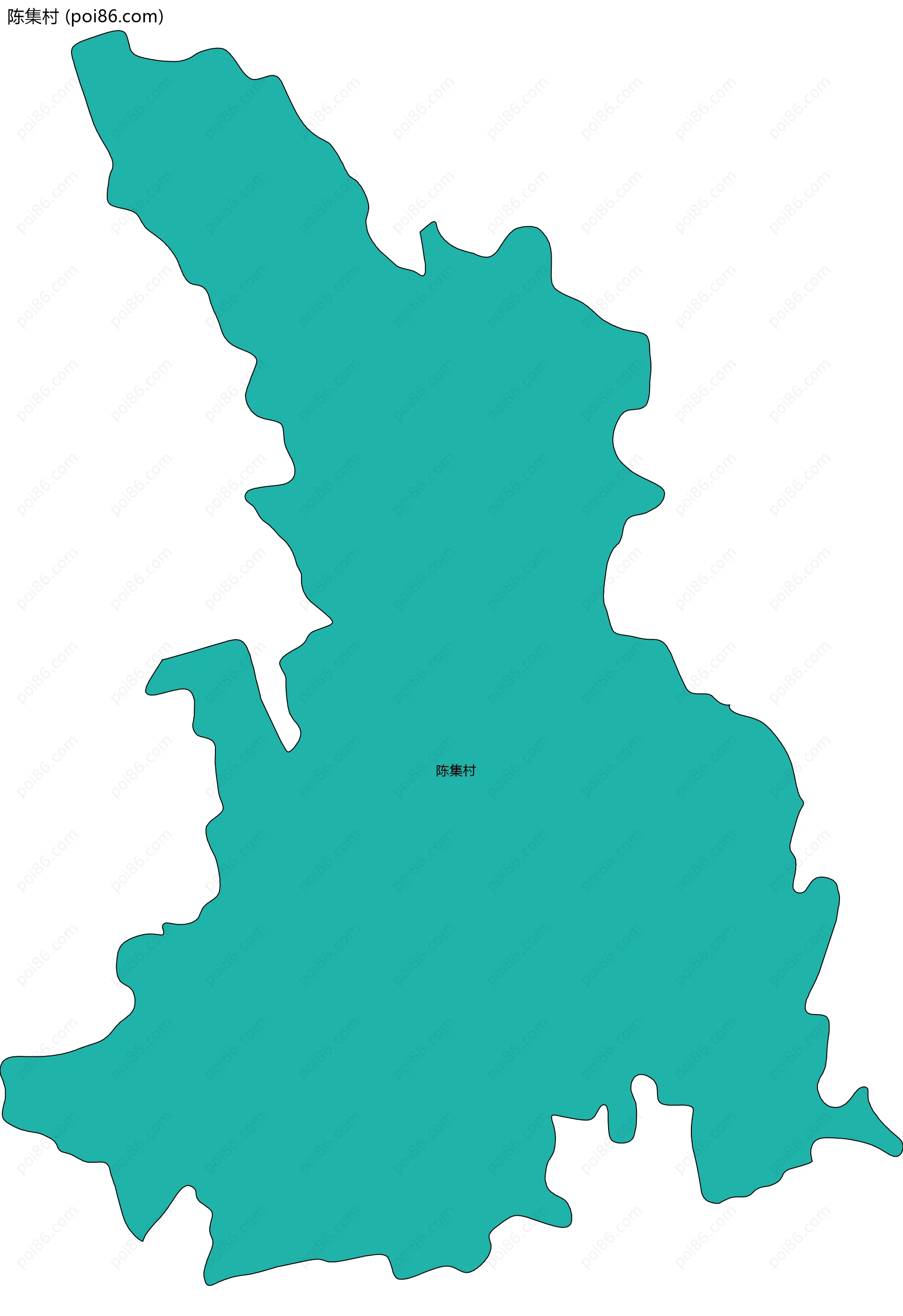 陈集村边界地图