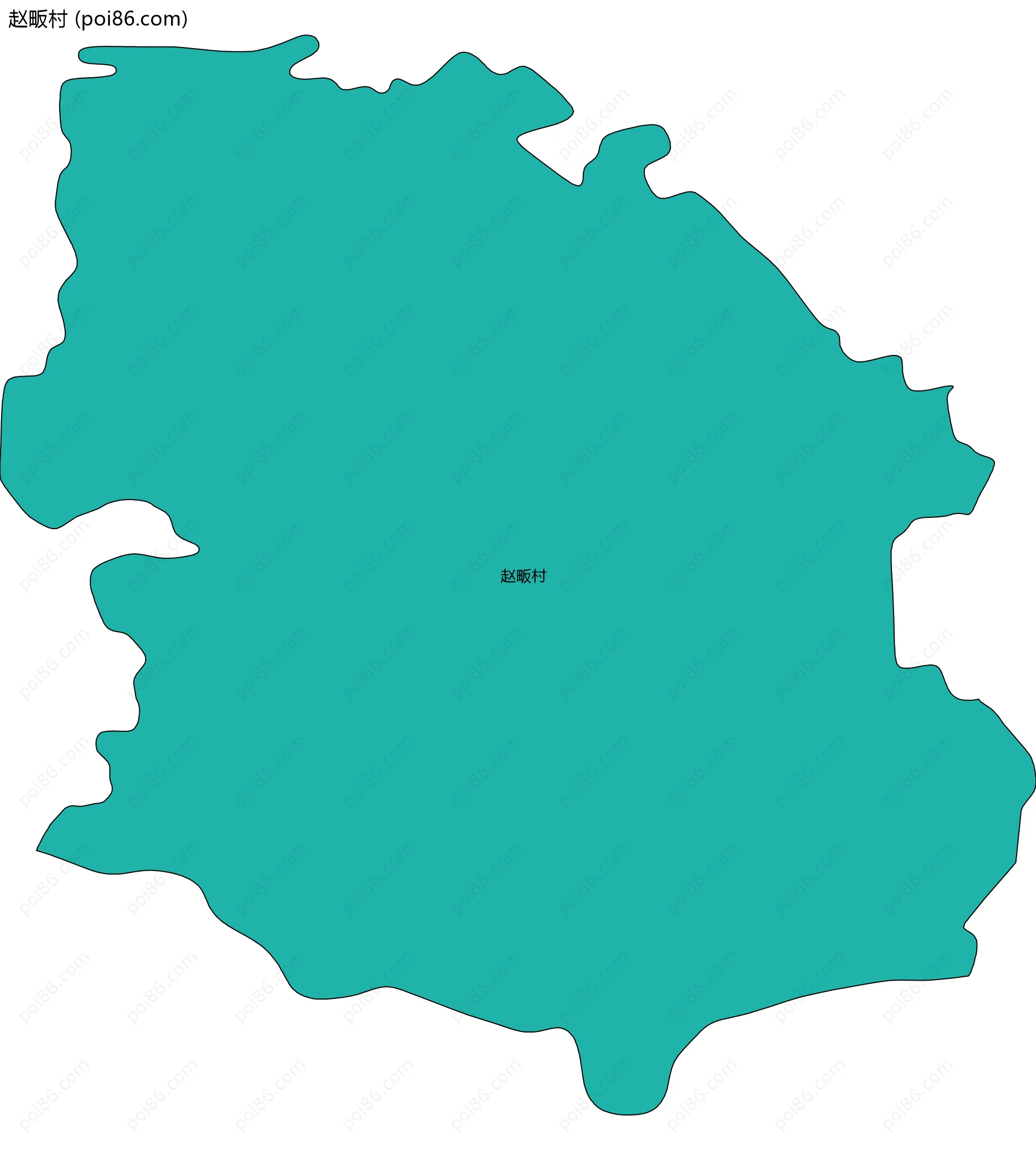 赵畈村边界地图