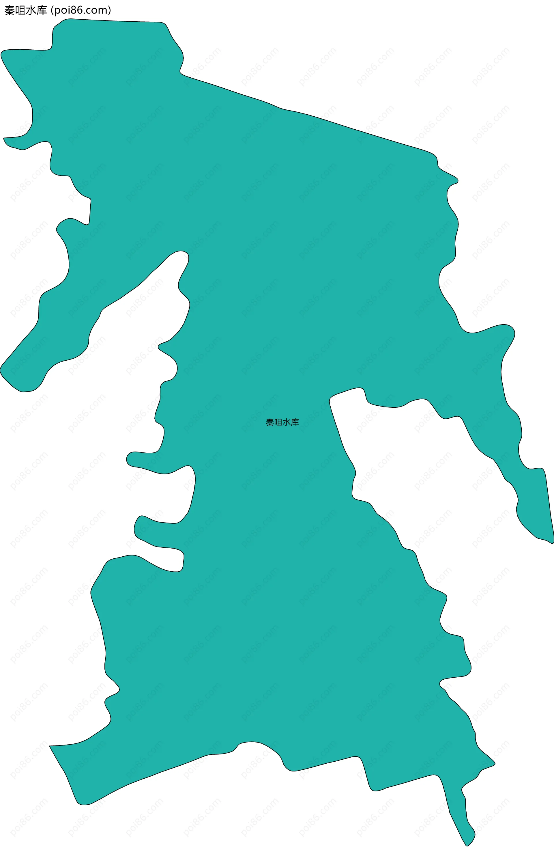 秦咀水库边界地图