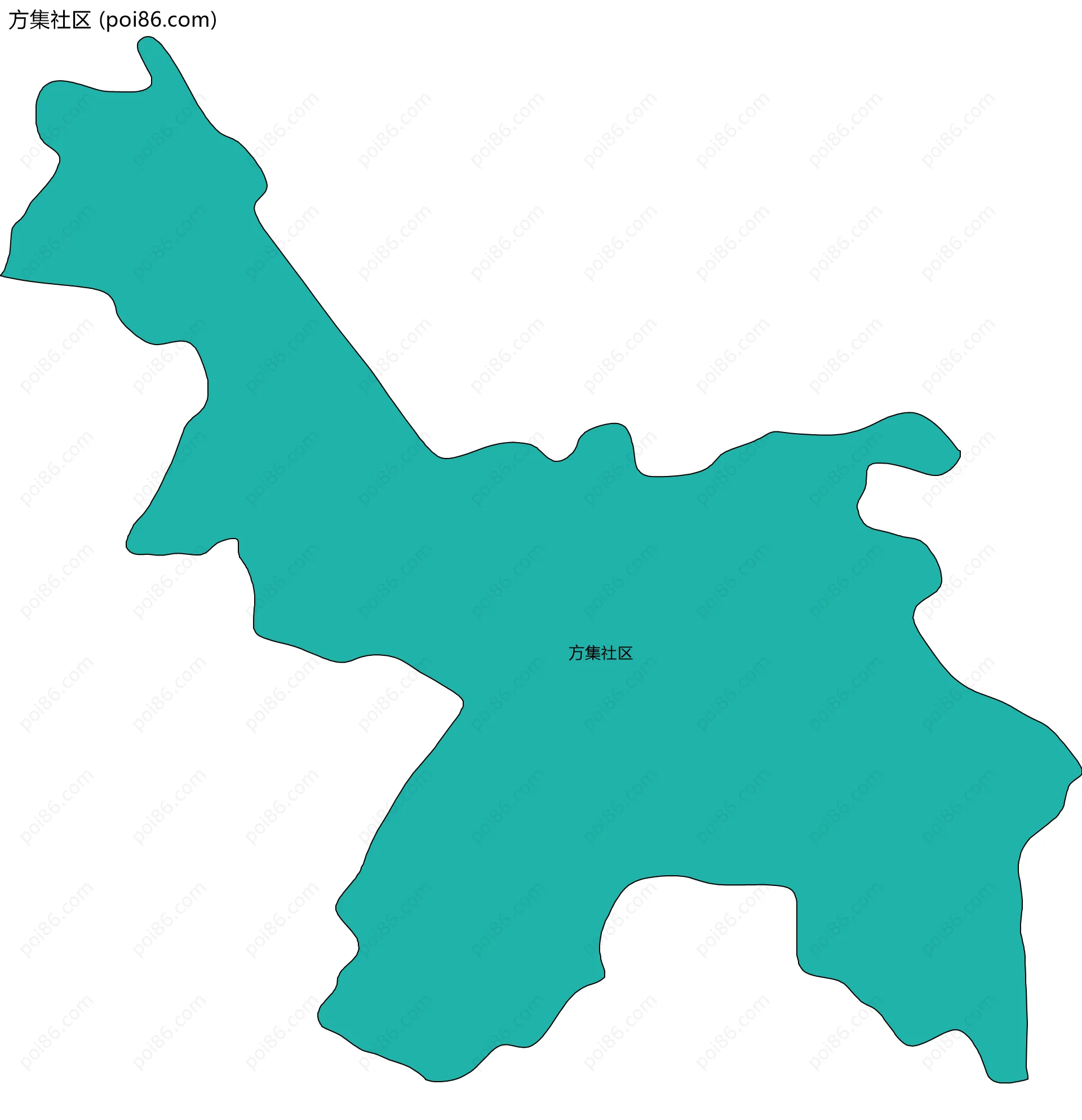 方集社区边界地图