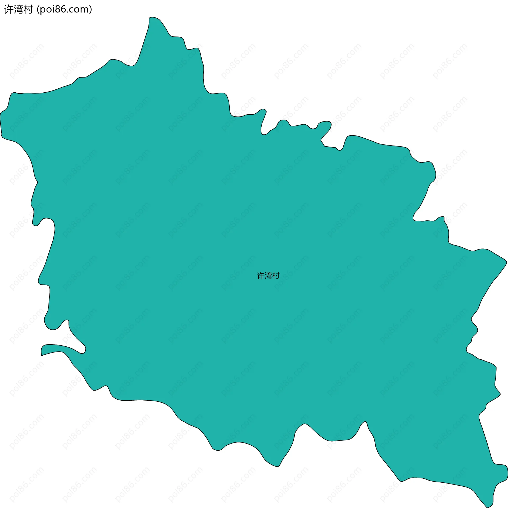 许湾村边界地图