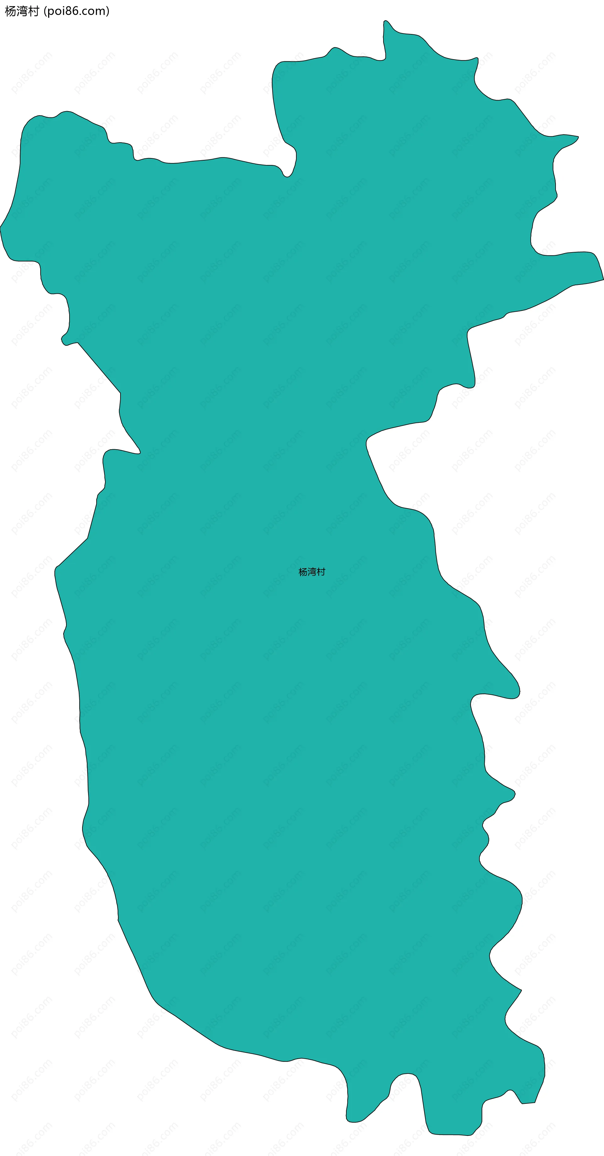 杨湾村边界地图