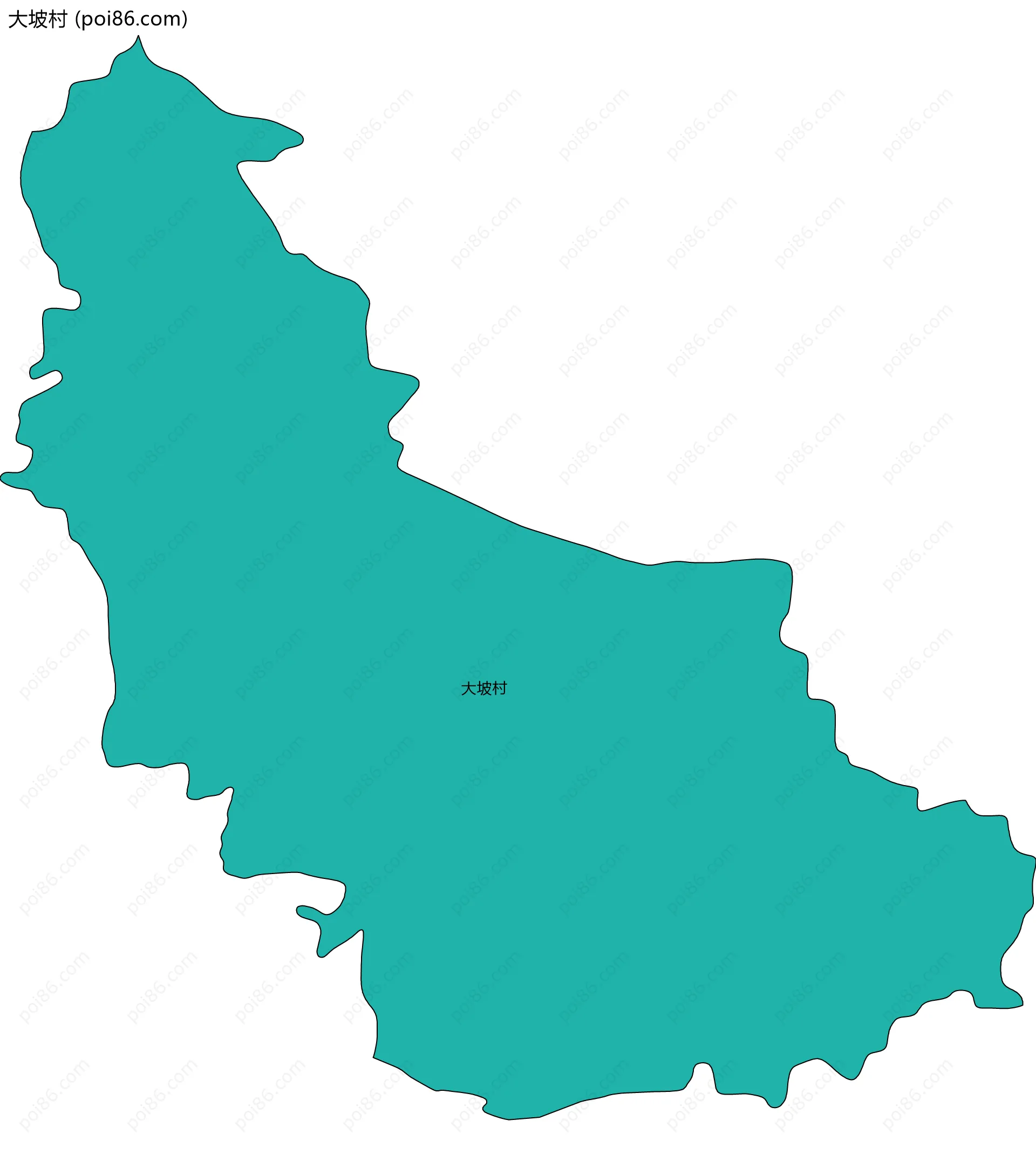大坡村边界地图