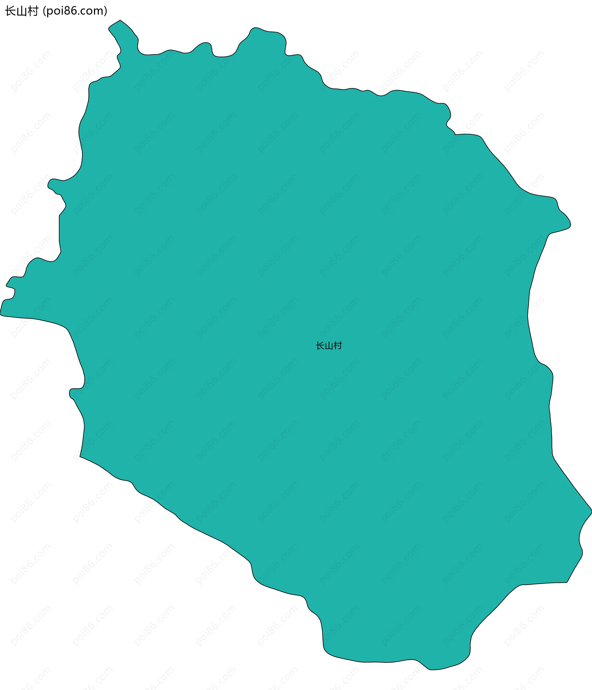 长山村边界地图