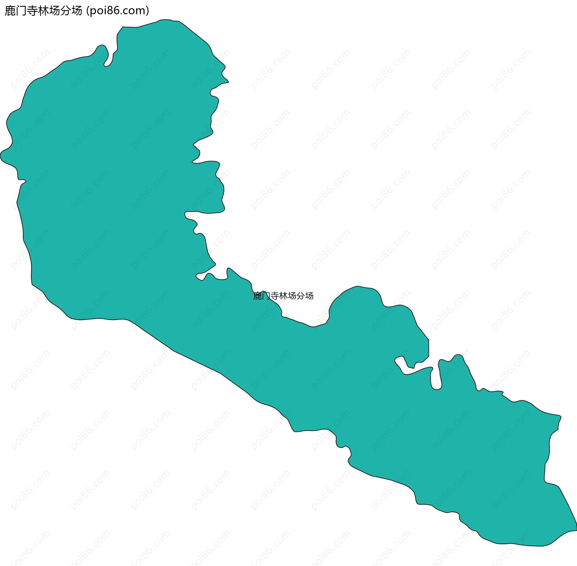 鹿门寺林场分场边界地图