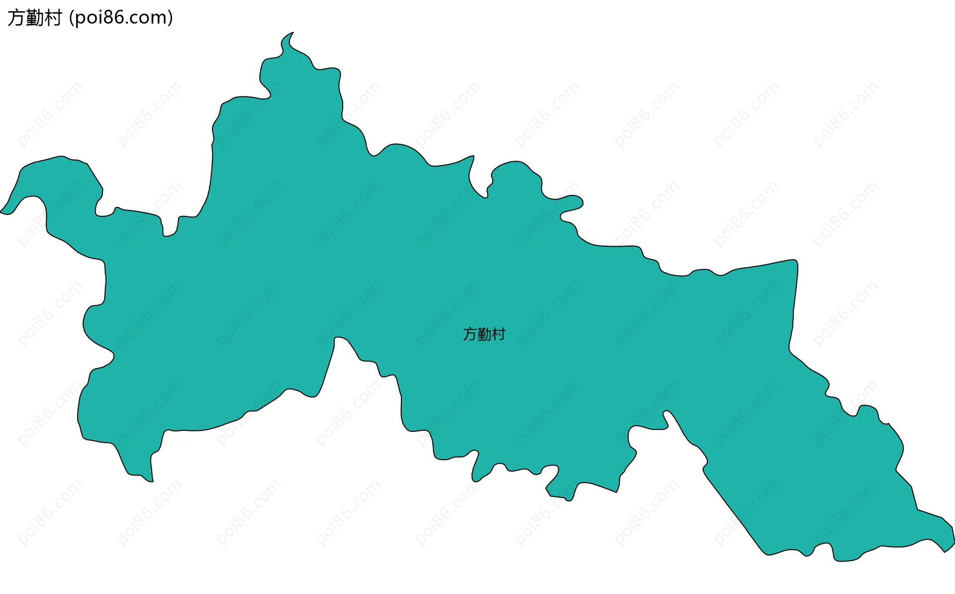 方勤村边界地图