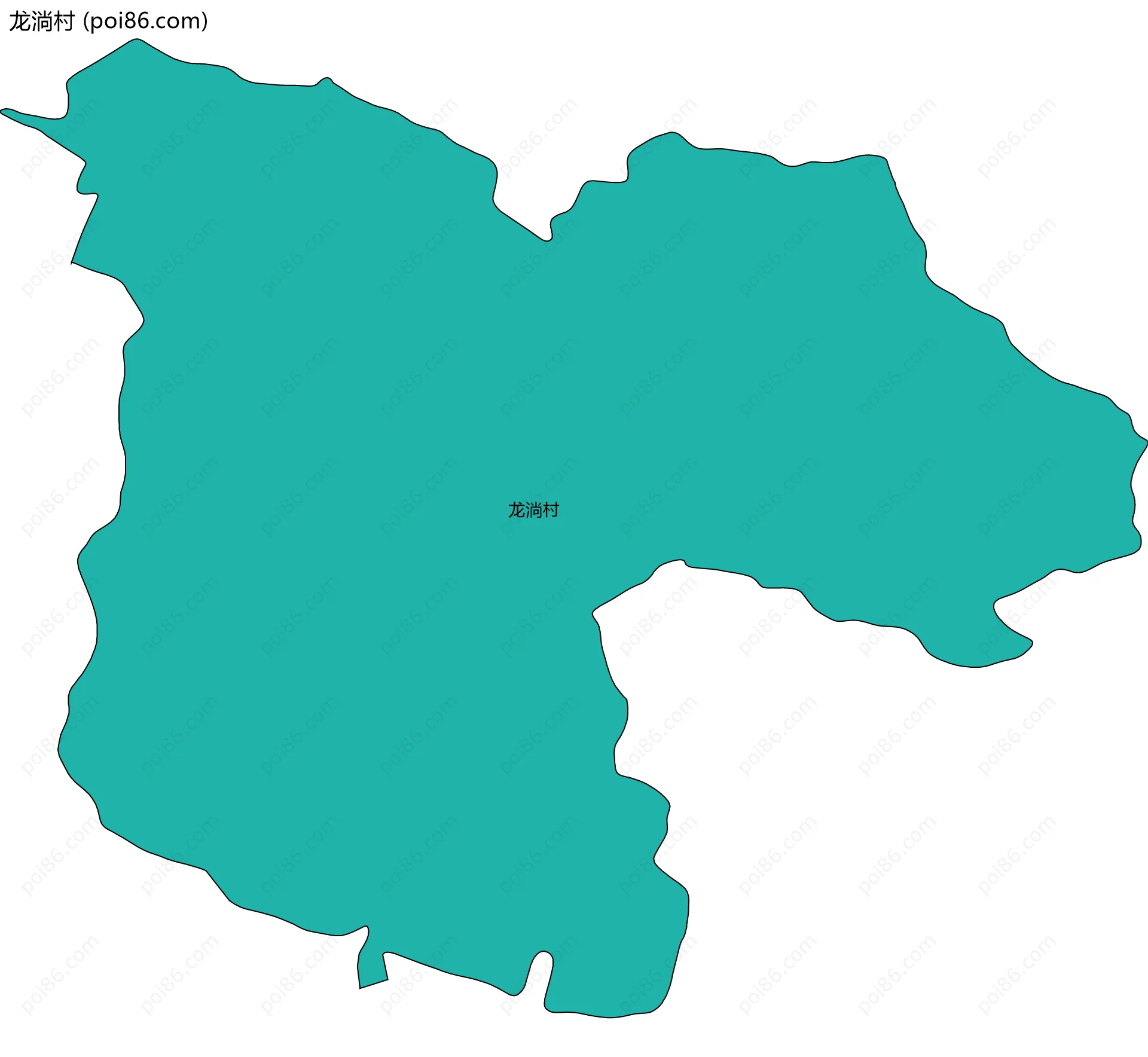 龙淌村边界地图