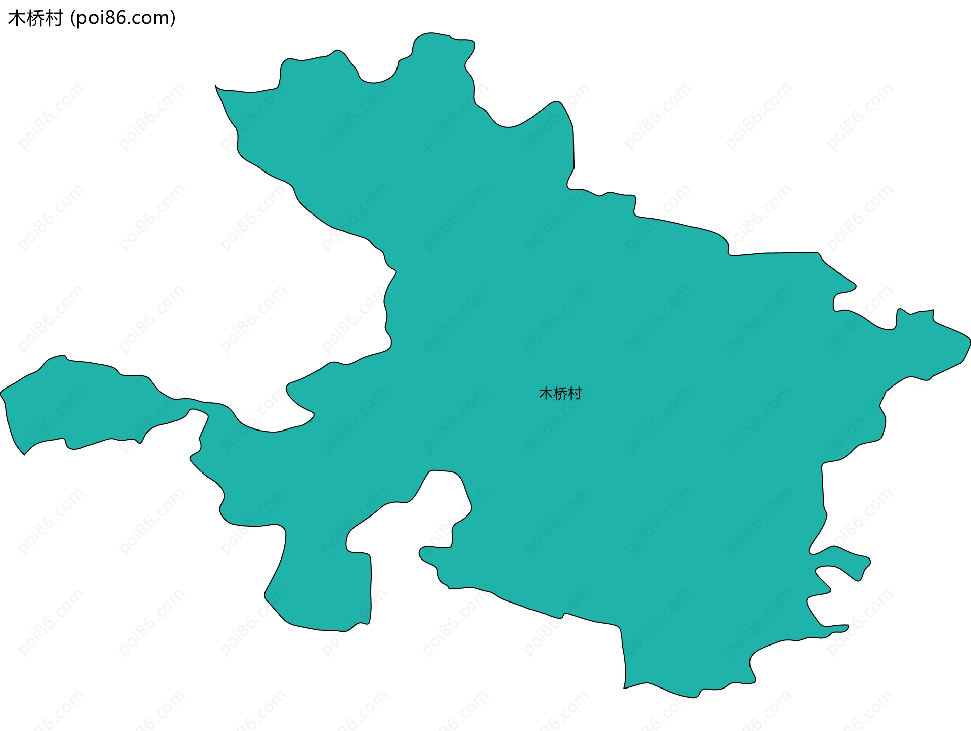 木桥村边界地图