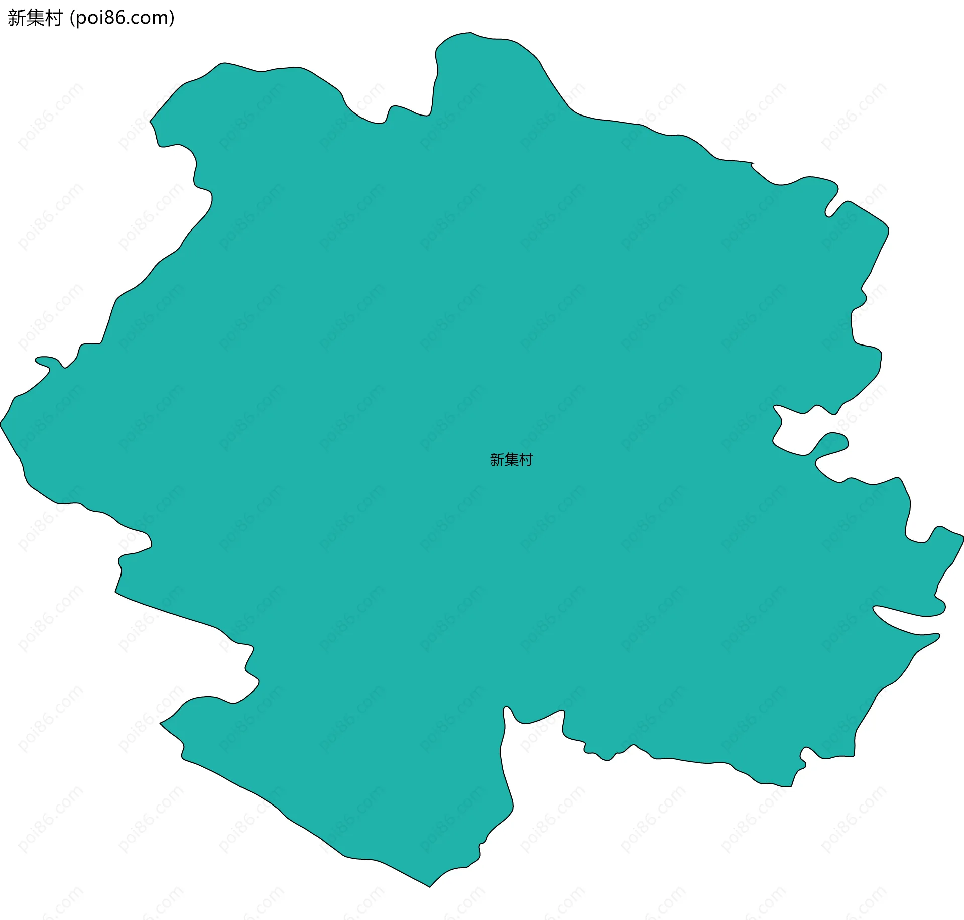 新集村边界地图