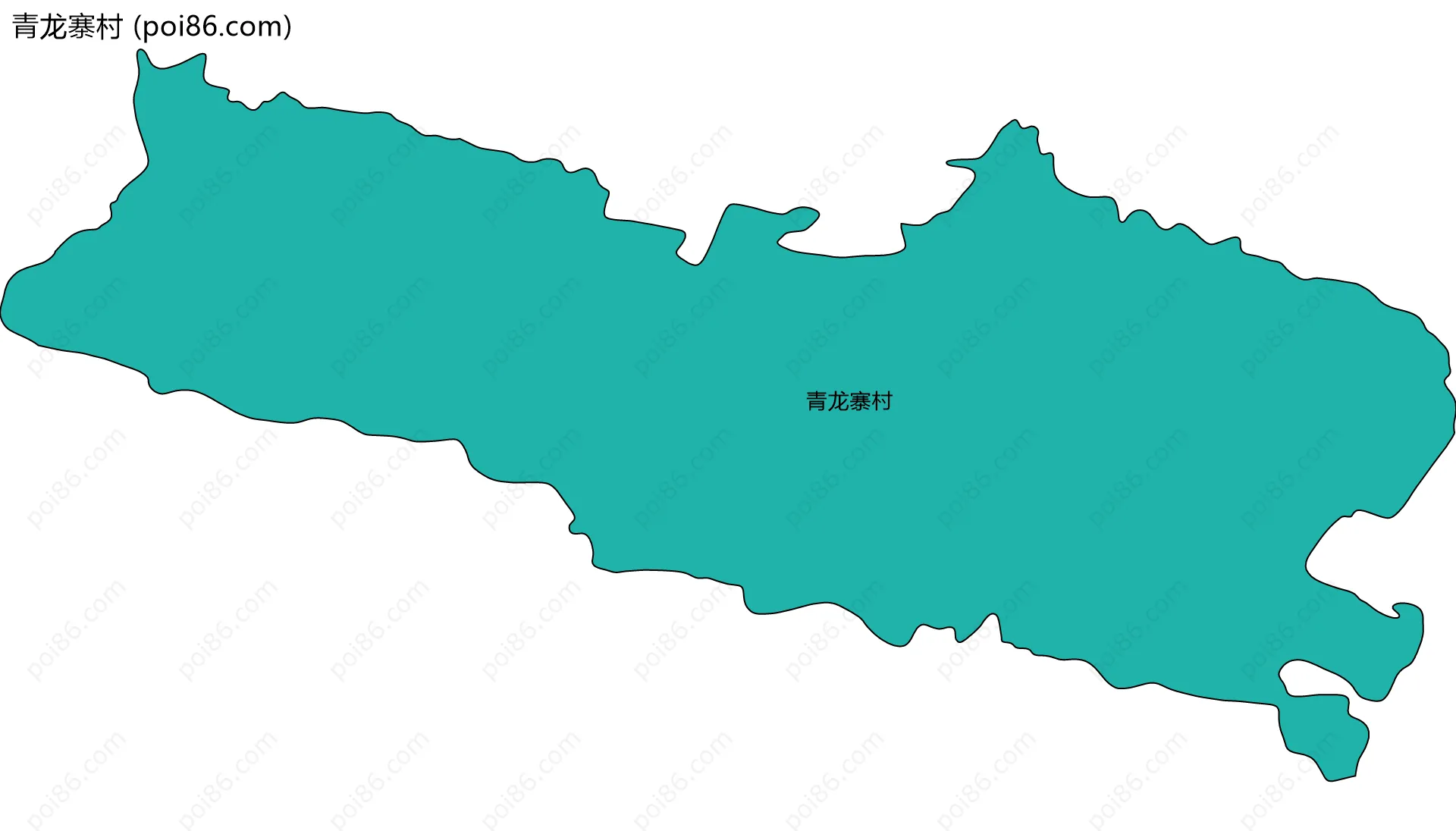 青龙寨村边界地图