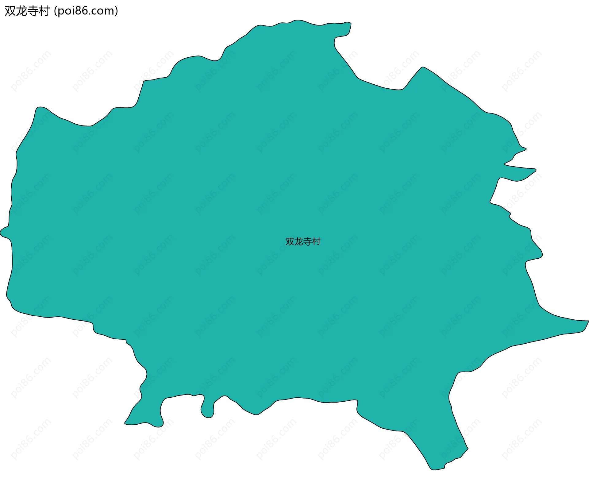 双龙寺村边界地图