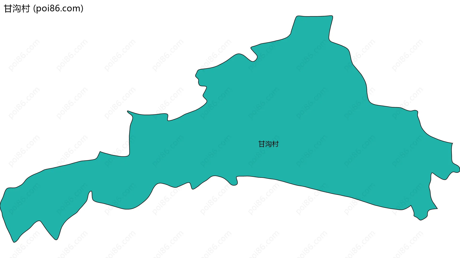 甘沟村边界地图