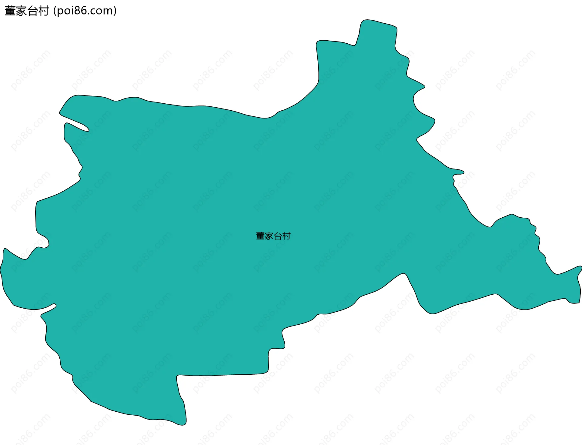 董家台村边界地图