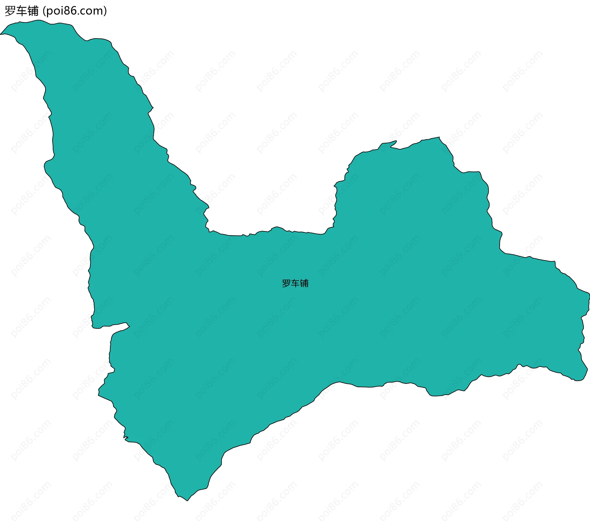 罗车铺边界地图
