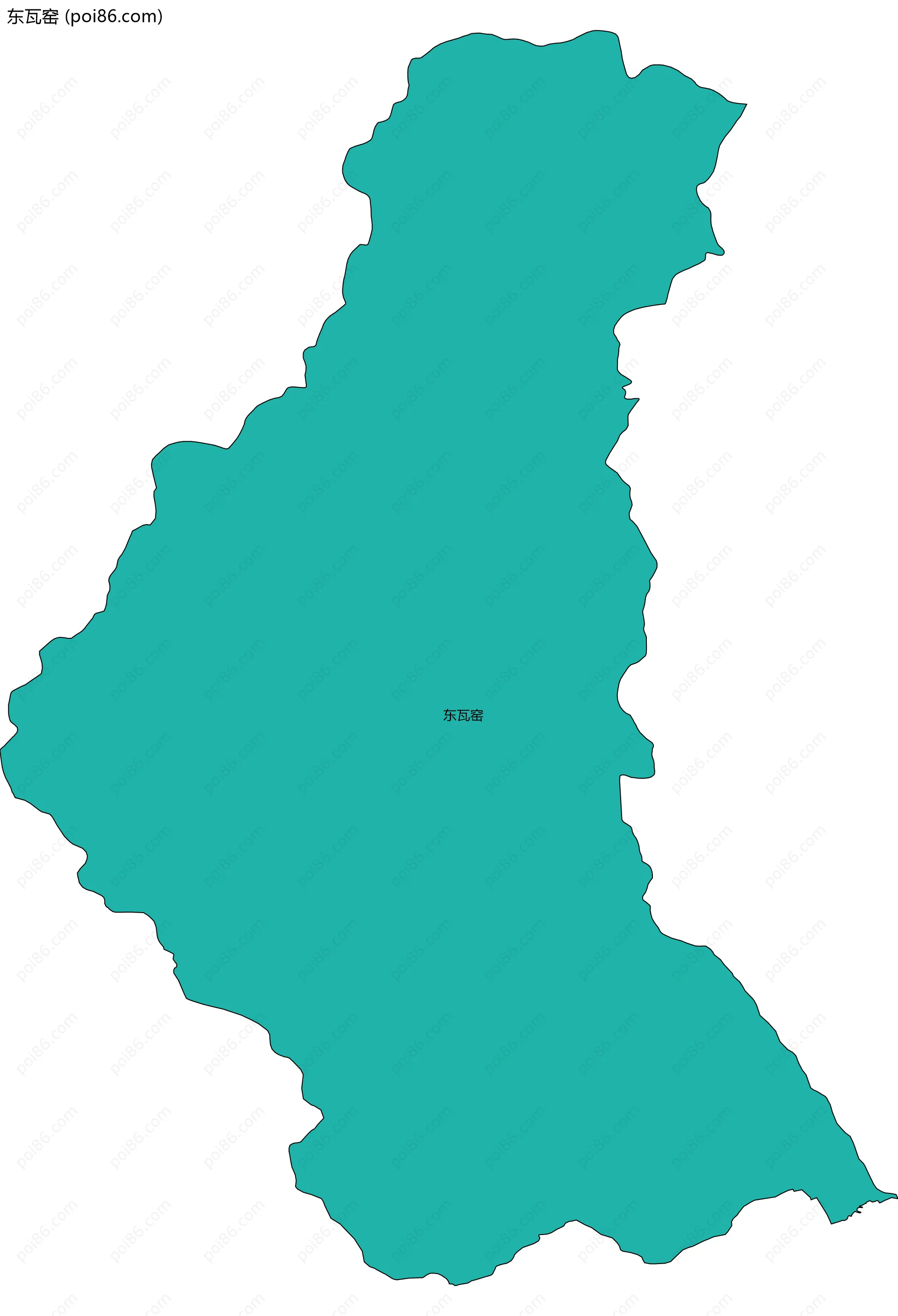 东瓦窑边界地图