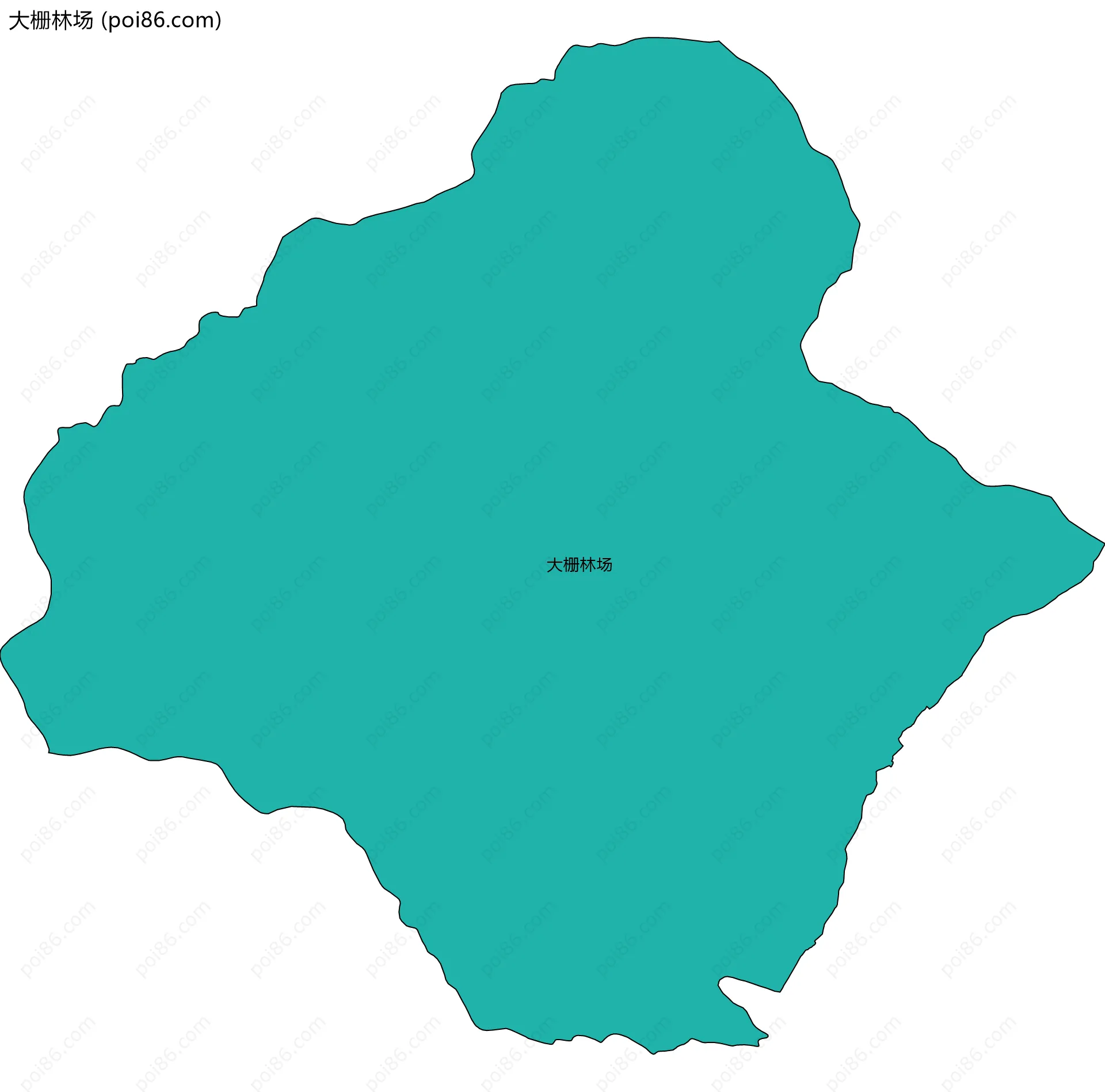 大栅林场边界地图